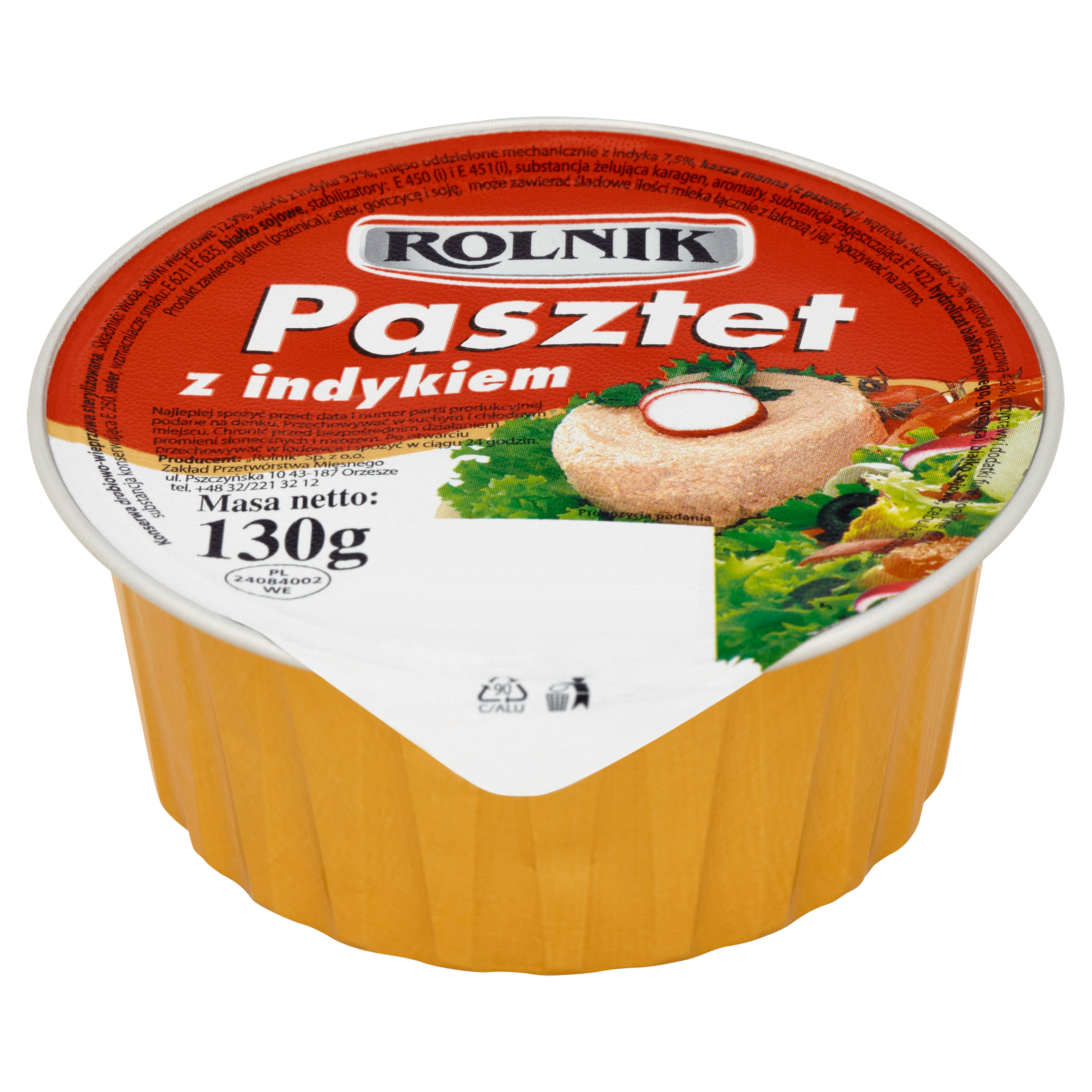 Pasztet Z Indykiem 130G Rolnik