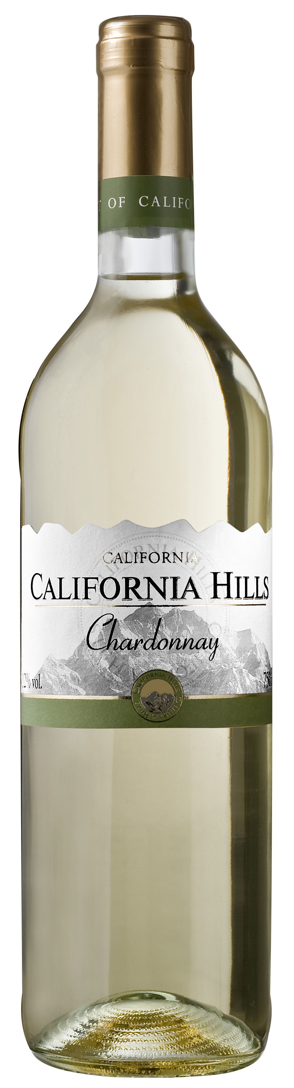 Wino California Hills Chardonnay Białe, Półwytrawne 750 Ml