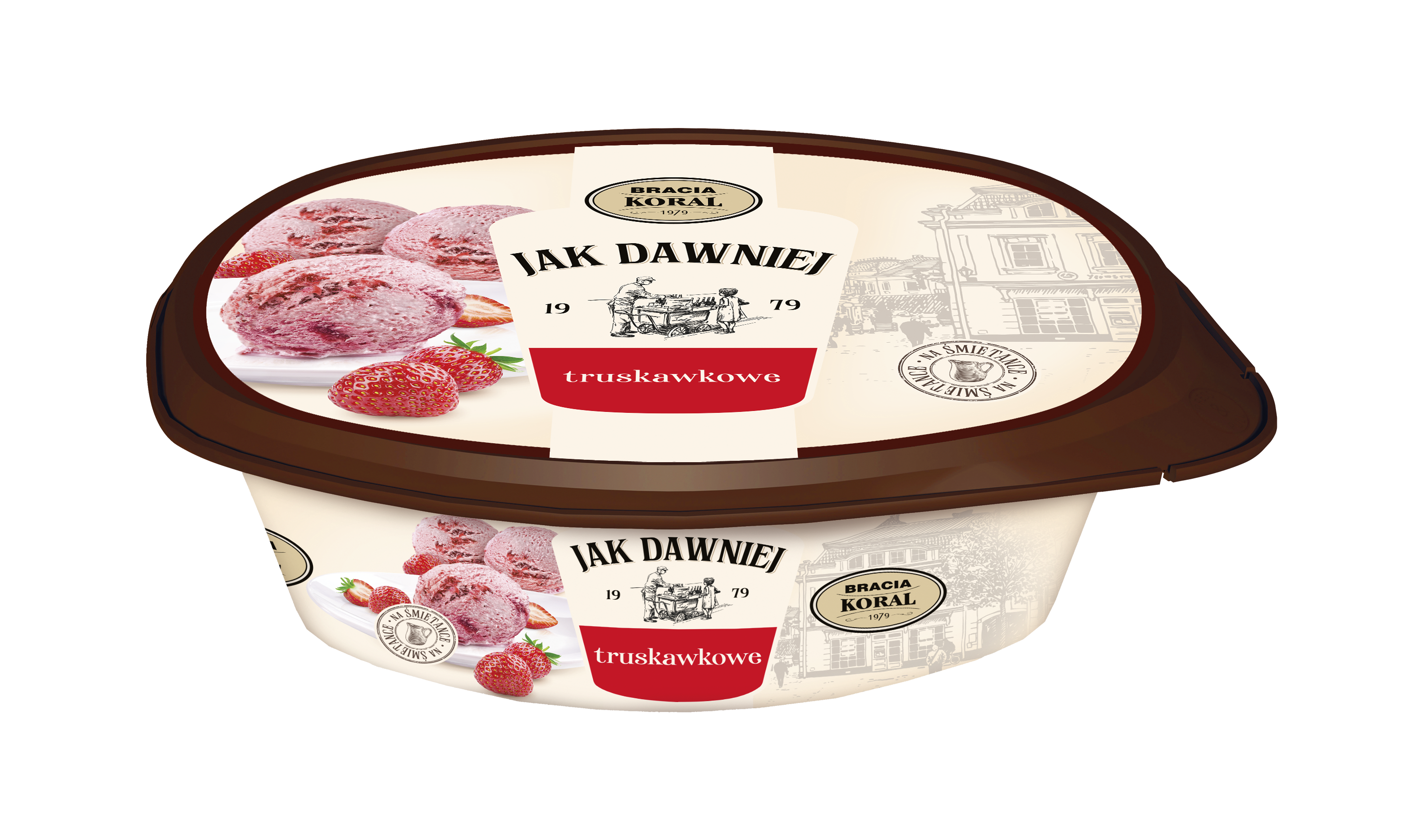 Bracia Koral Lody Truskawkowe 900 Ml