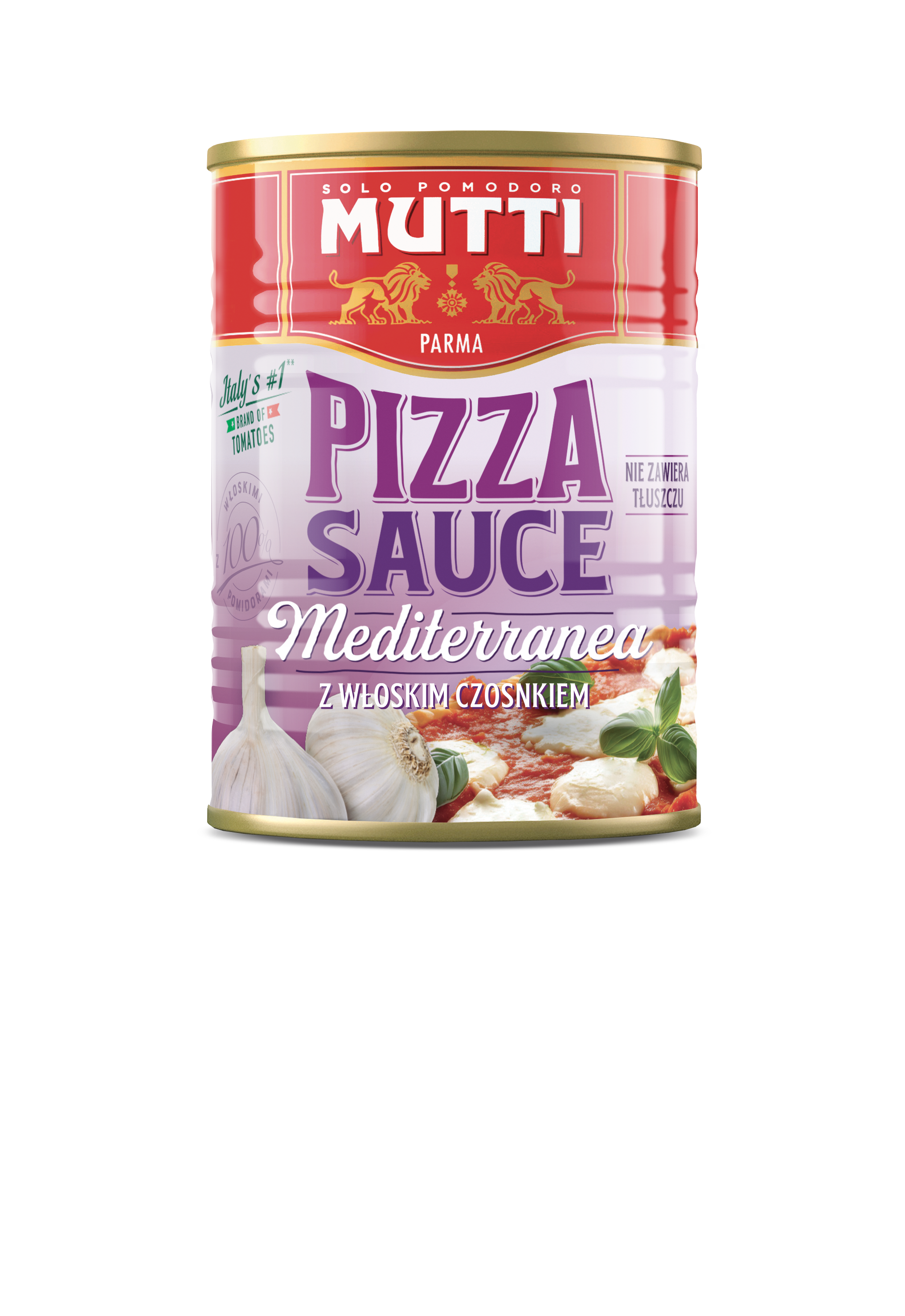 Mutti Pizza Sauce Mediterranea Z Włoskim Czosnkiem 400 G