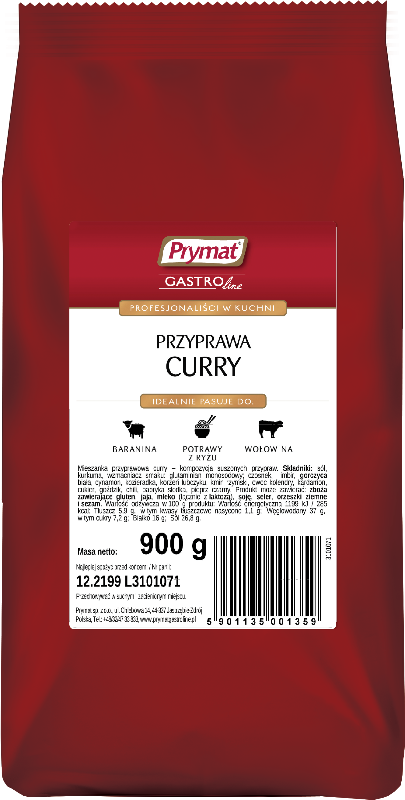 Curry 900G Prymat Gastroline