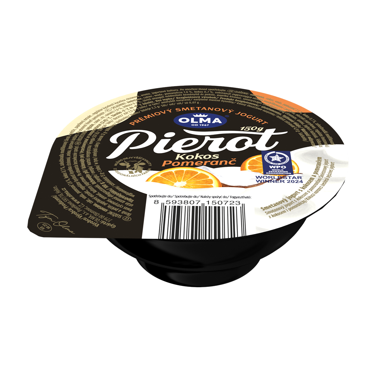 Olma Jogurt Pierot Z Kokosem I Pomarańczą 150G
