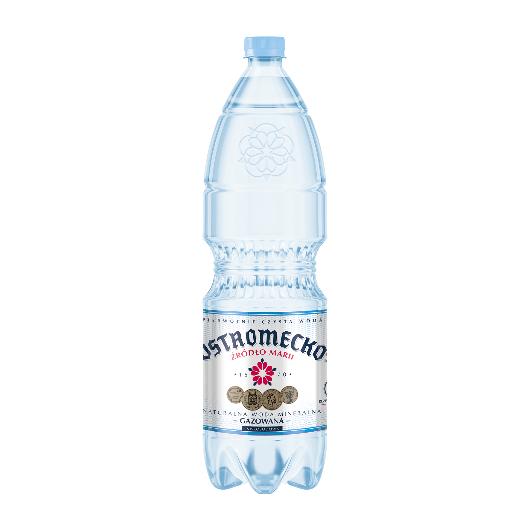 Ostromecko Naturalna Woda Mineralna Gazowana Niskosodowa 1,5L
