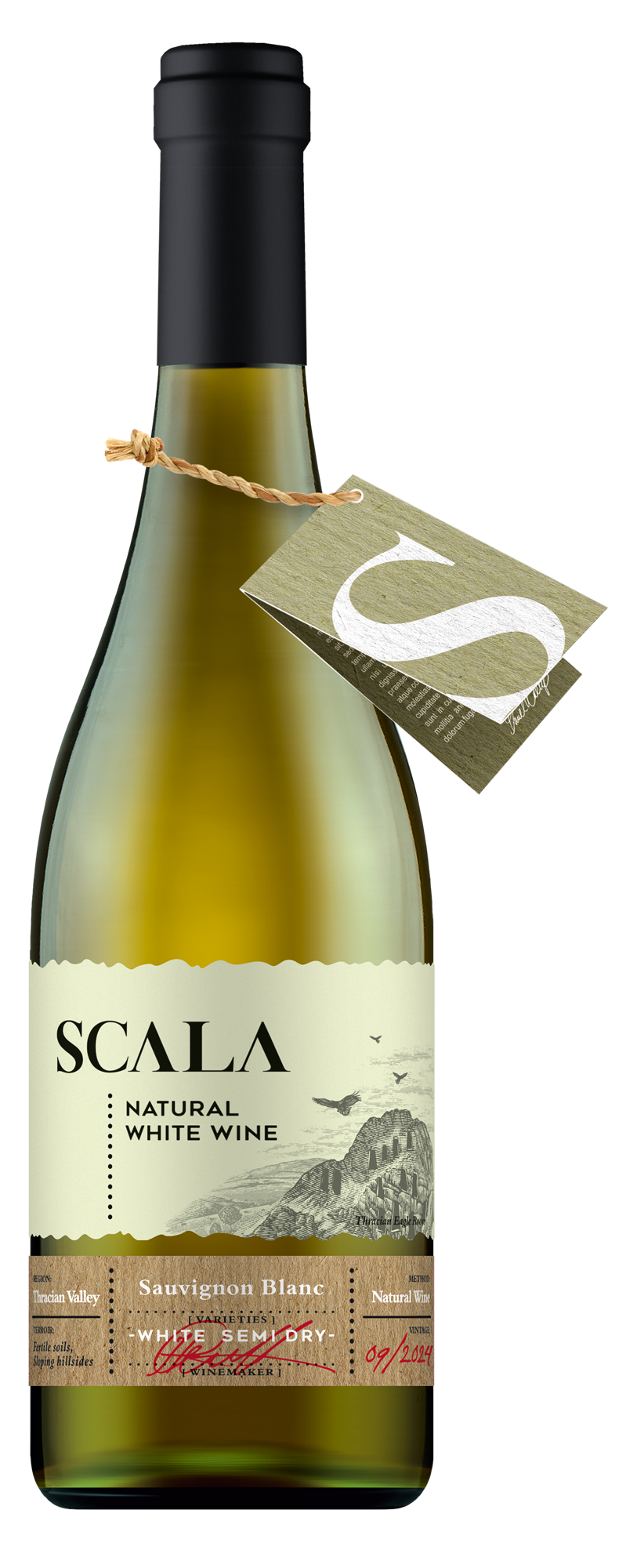 Scala Sauvignon Blanc Natural White Semi Dry 0,75L