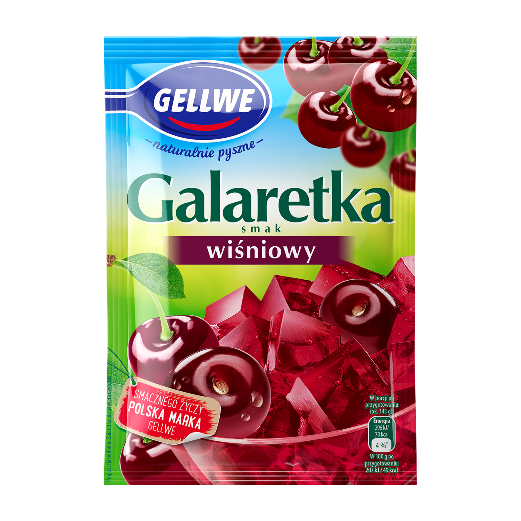 Gellwe Galaretka Wiśniowa 72G