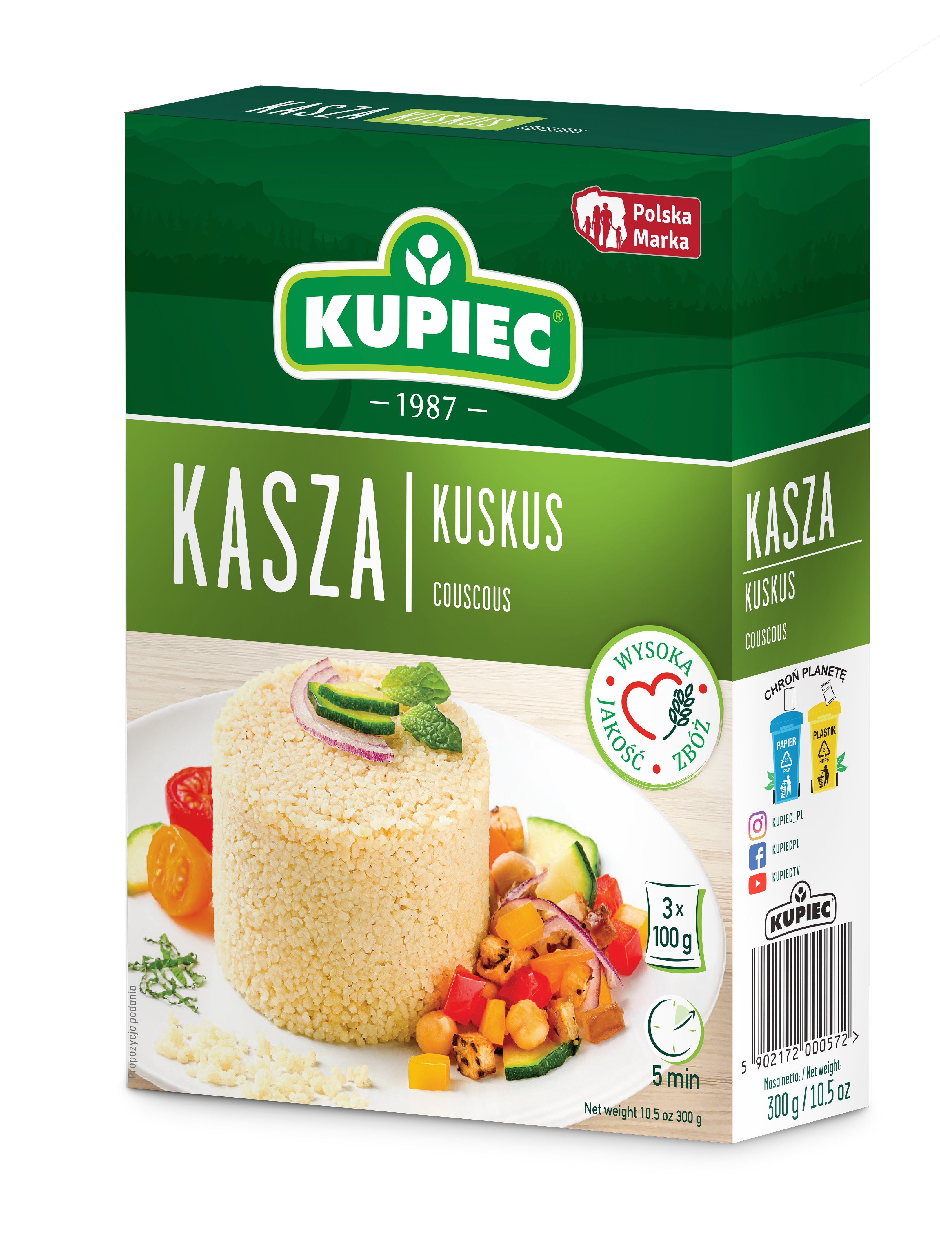Kupiec Kaszka Kuskus 300G
