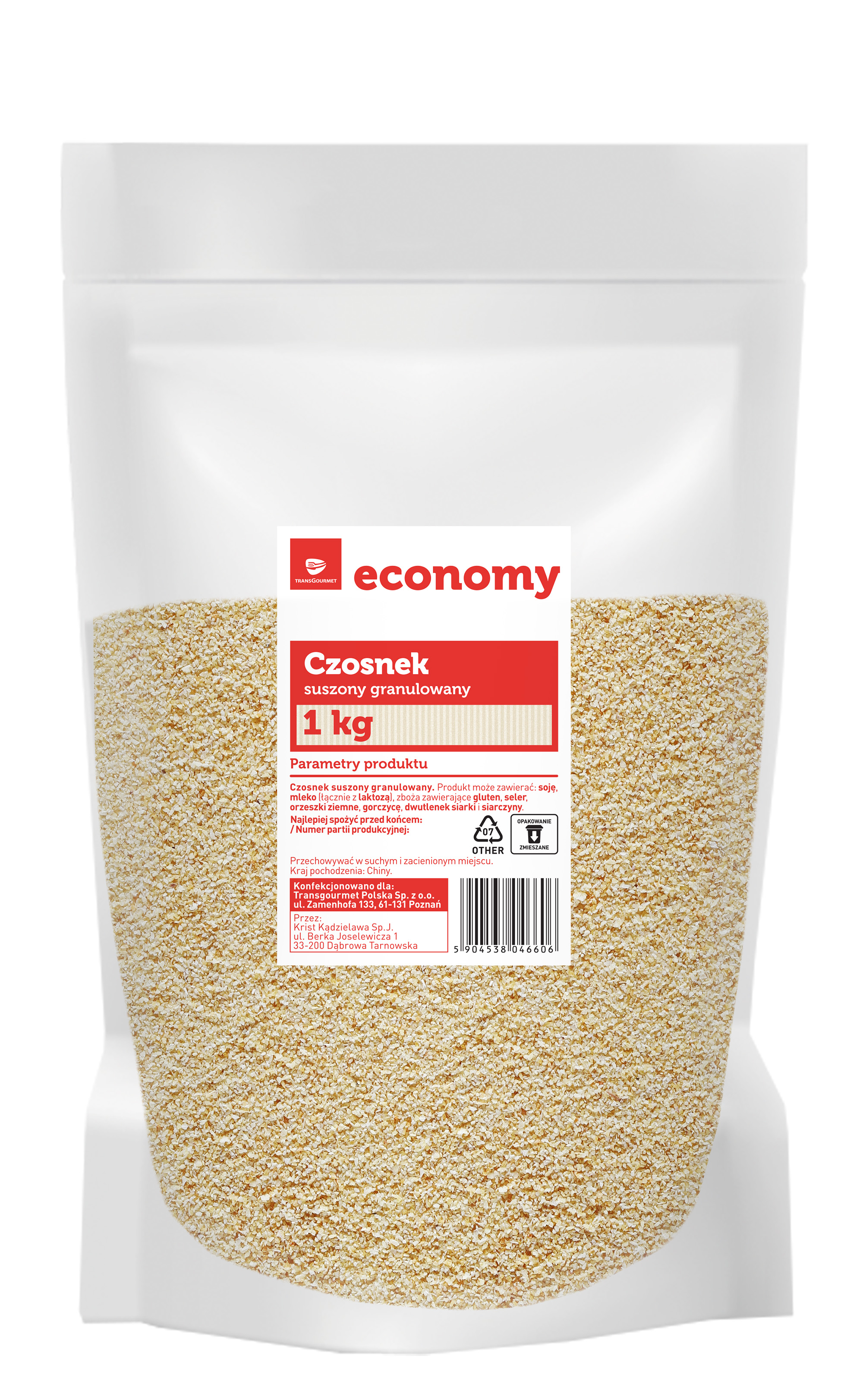 Tge Czosnek Suszony Granulowany 1 Kg