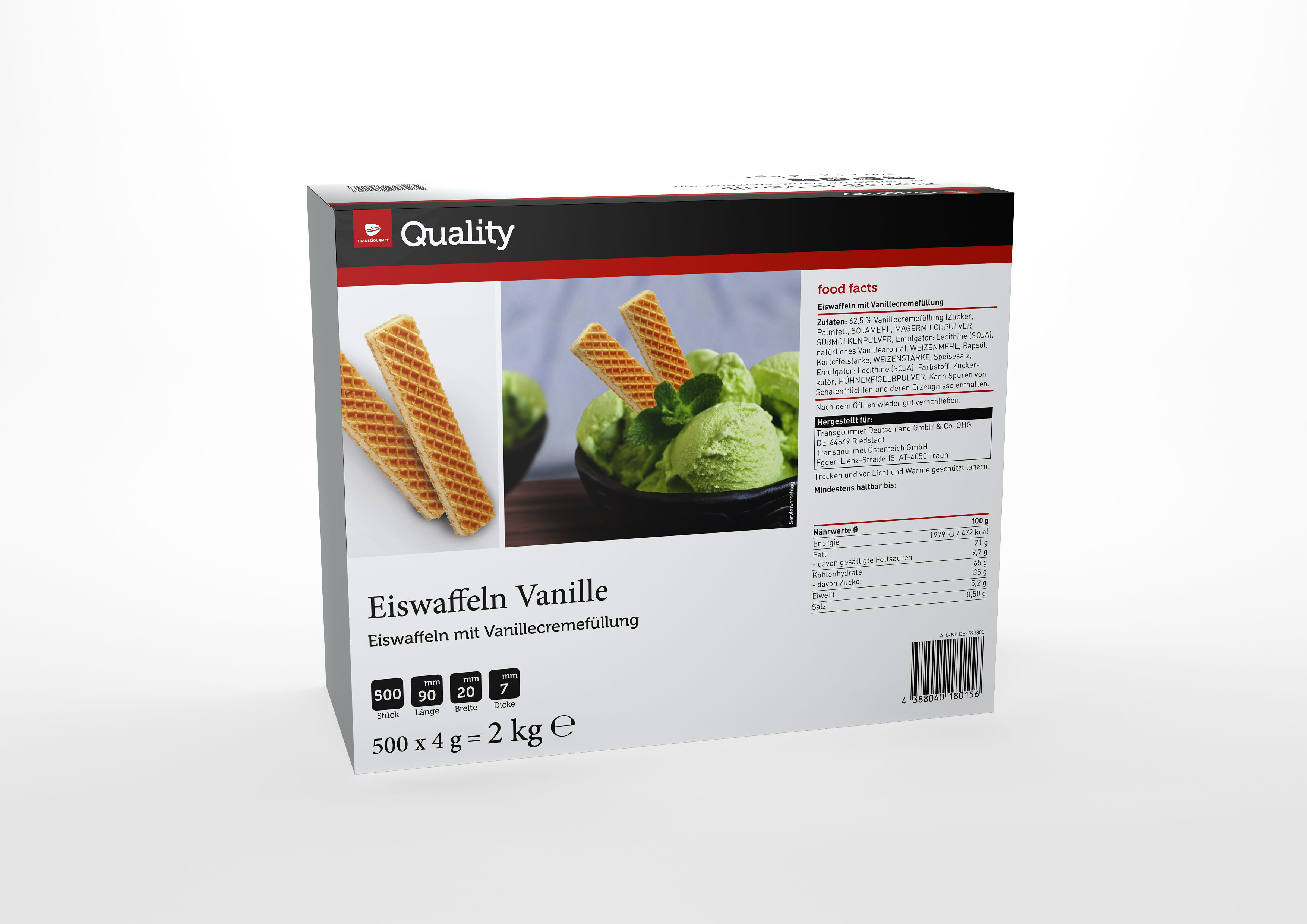 Tgq Wafelki Z Kremem Waniliowym 2 Kg