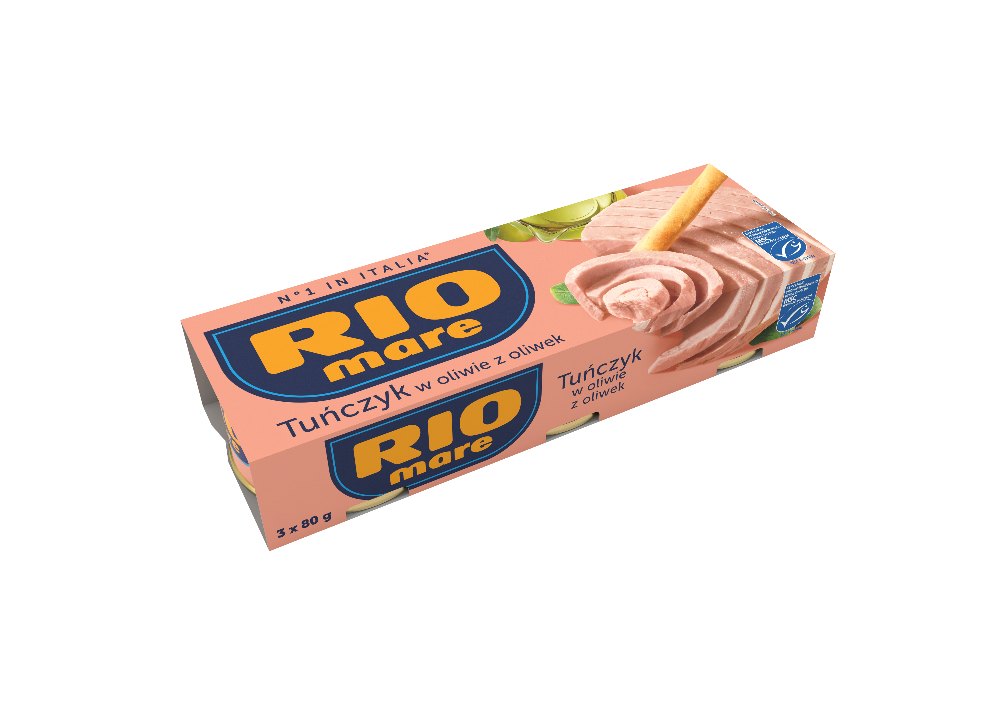 Rio Mare Tuńczyk Oliwa Z Oliwek 3X80G