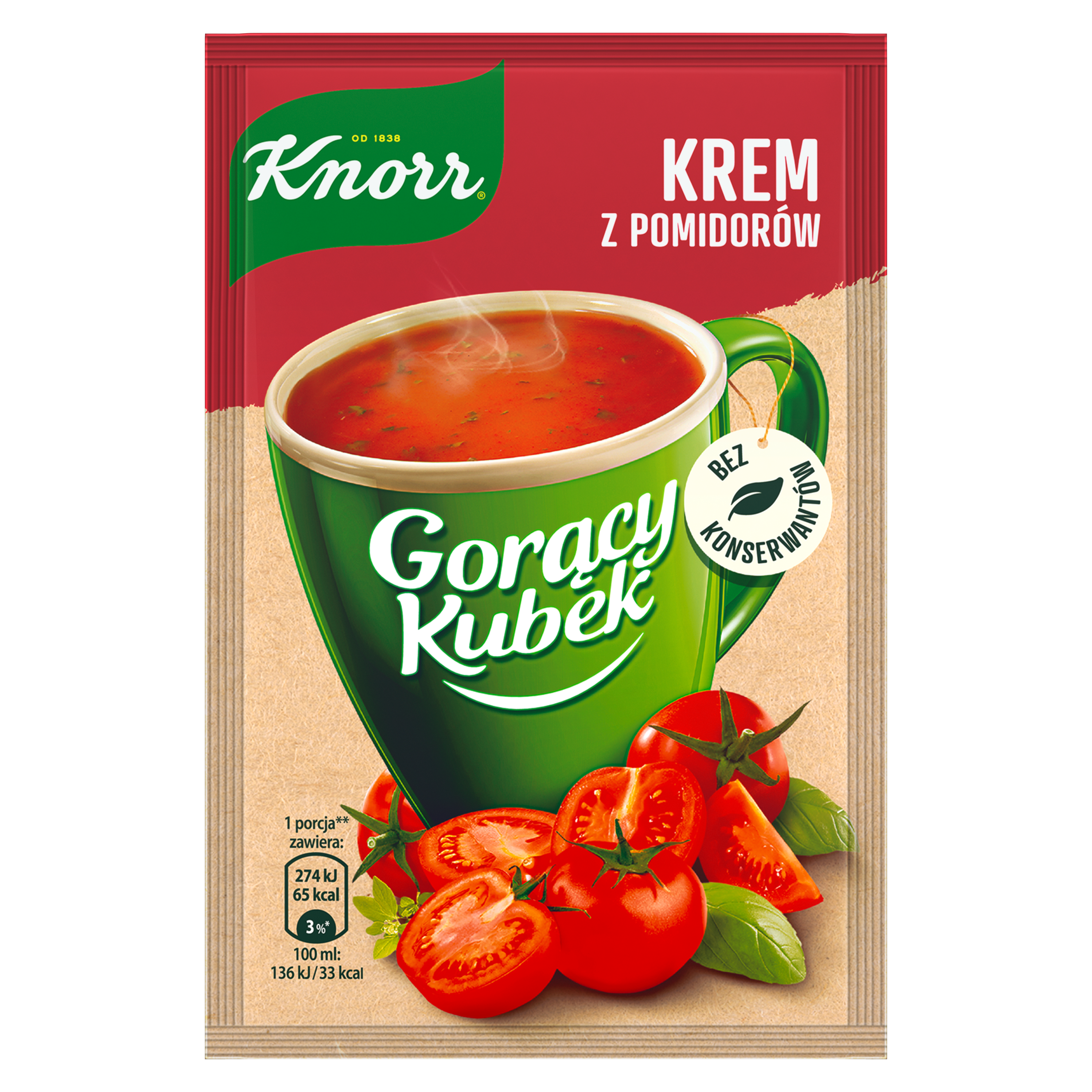 Knorr Gorący Kubek Krem Z Pomidorów 19G