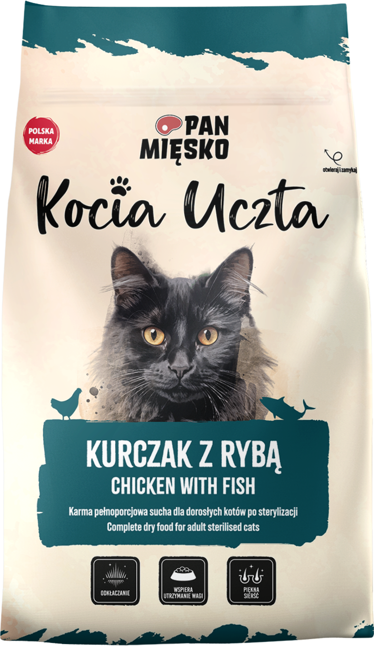 Pan Mięsko Kocia Uczta Kurczak Z Rybą 550 G