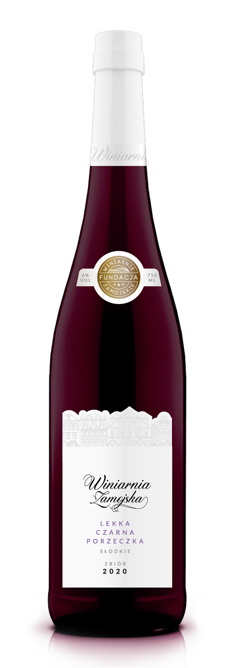 Winiarnia Zamojska Lekka Czarna Porzeczka 750Ml