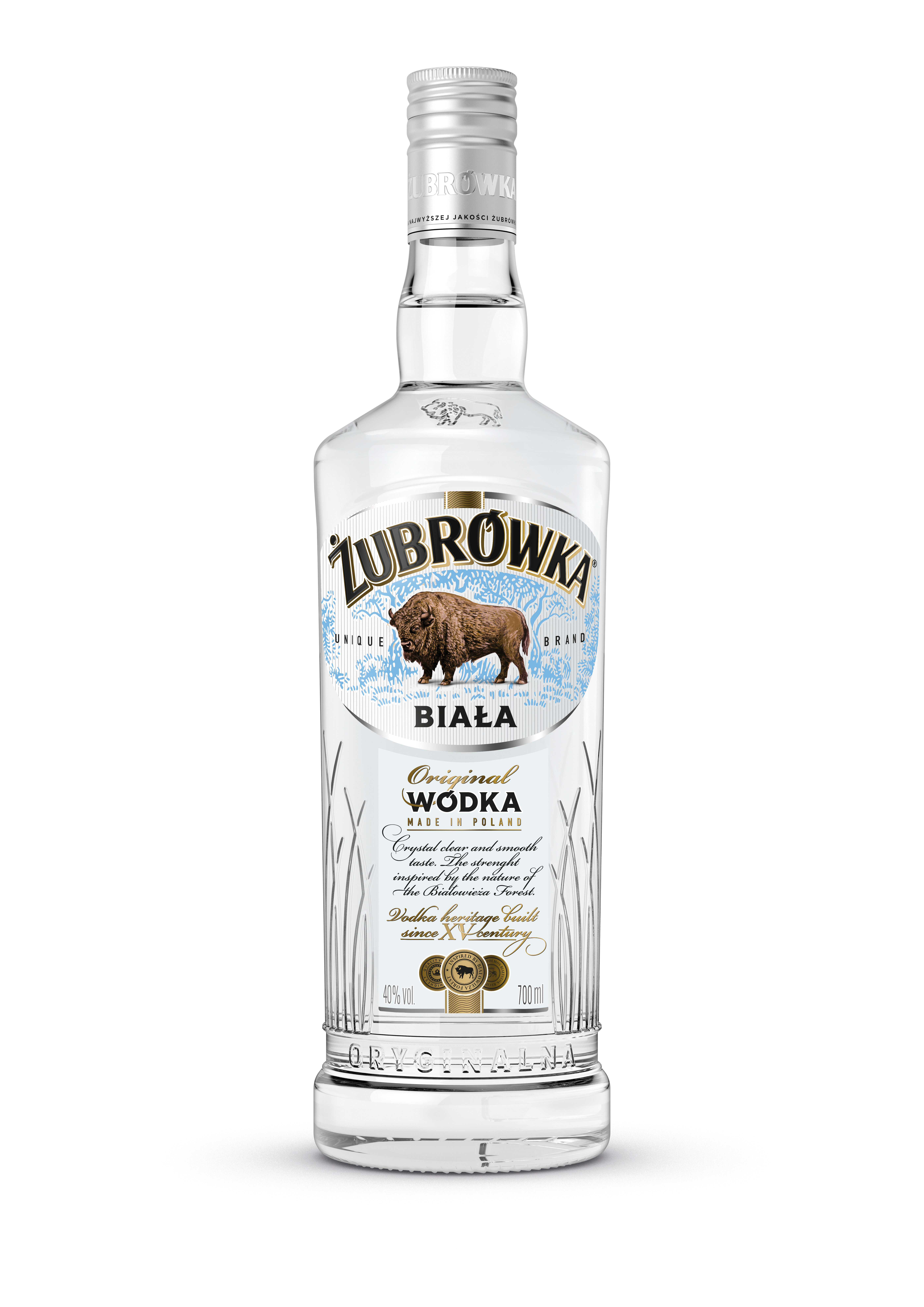 Wódka Żubrówka Biała 40% 700Ml