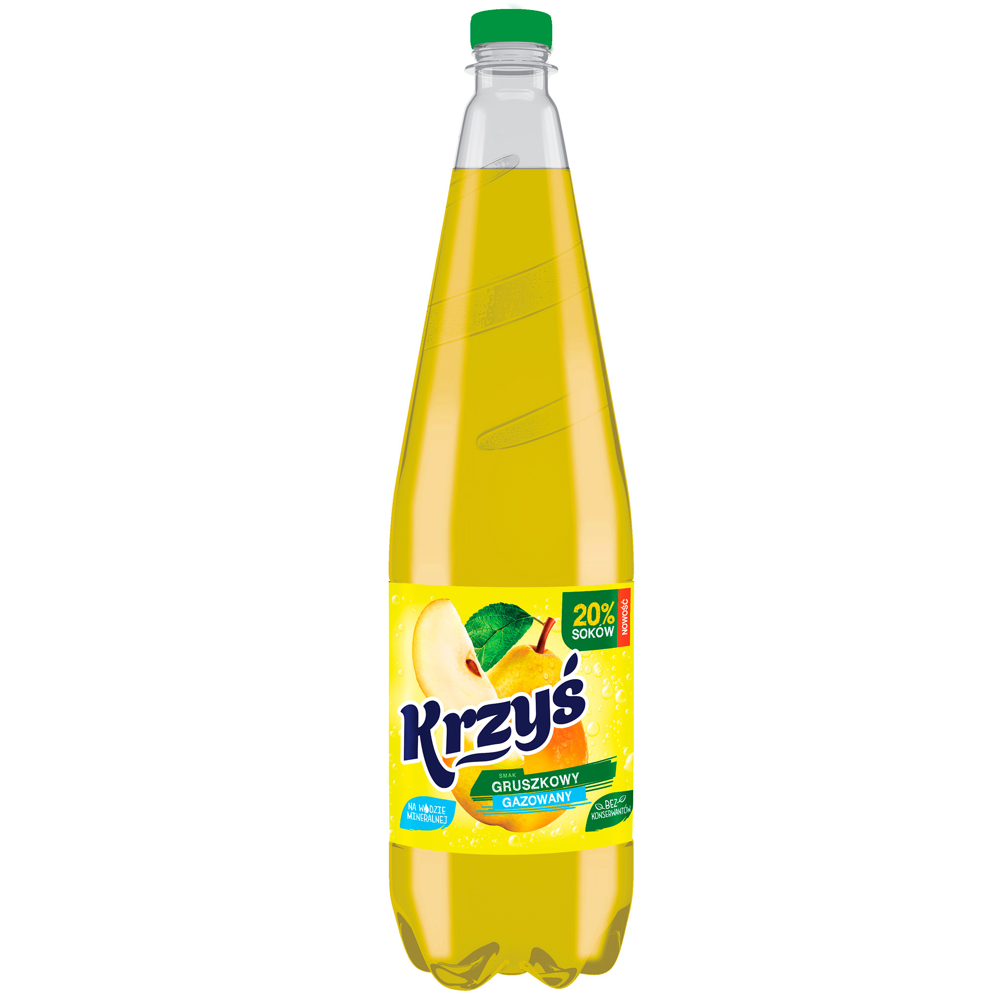 Jurajska Krzyś Napój O Smaku Gruszkowym 20% Soków Butelka Pet 1,25L Kaucja
