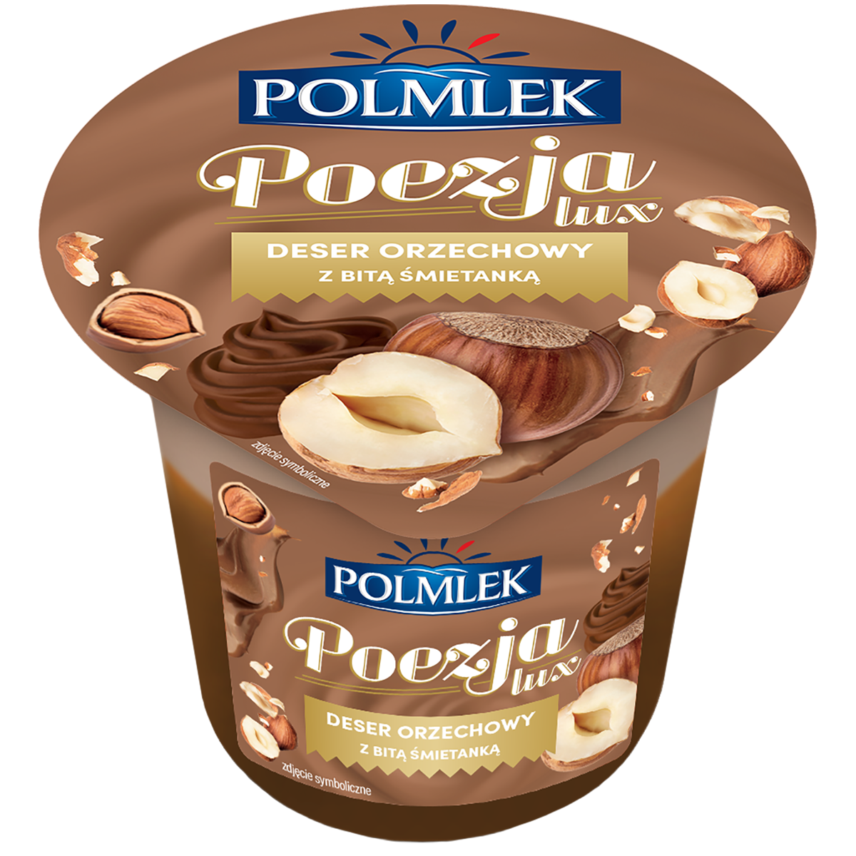 Polmlek Poezja Lux Deser Mleczny Orzechowy Z Bitą Śmietanką O Smaku Orzechowym 180 G