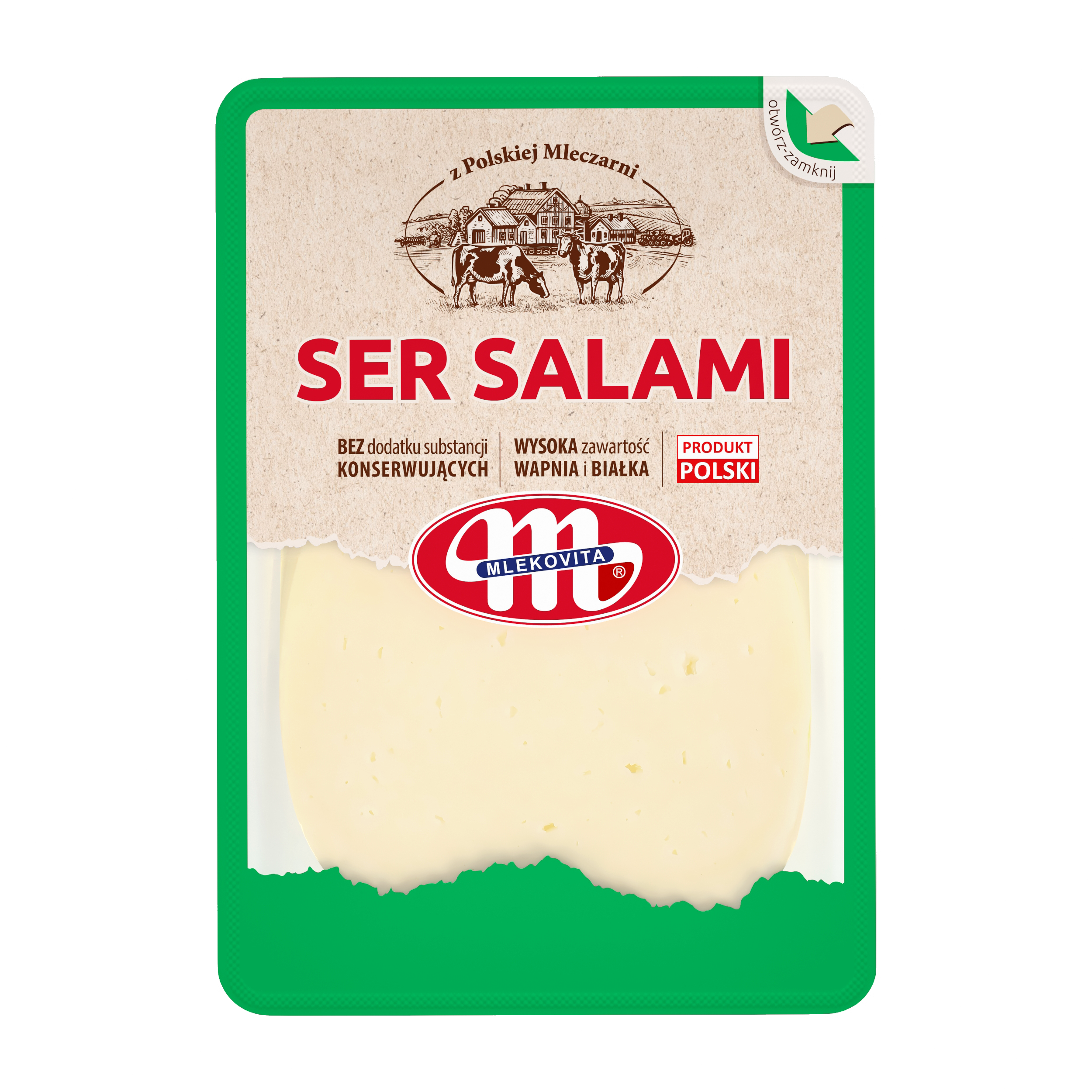 Mlekovita Ser Salami Plastry 300G