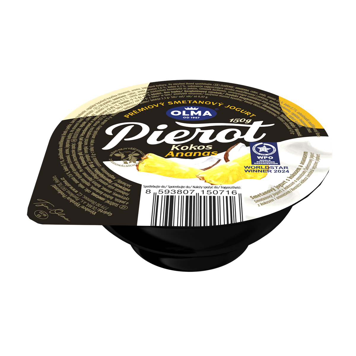 Olma Jogurt Pierot Z Kokosem I Ananasem 150