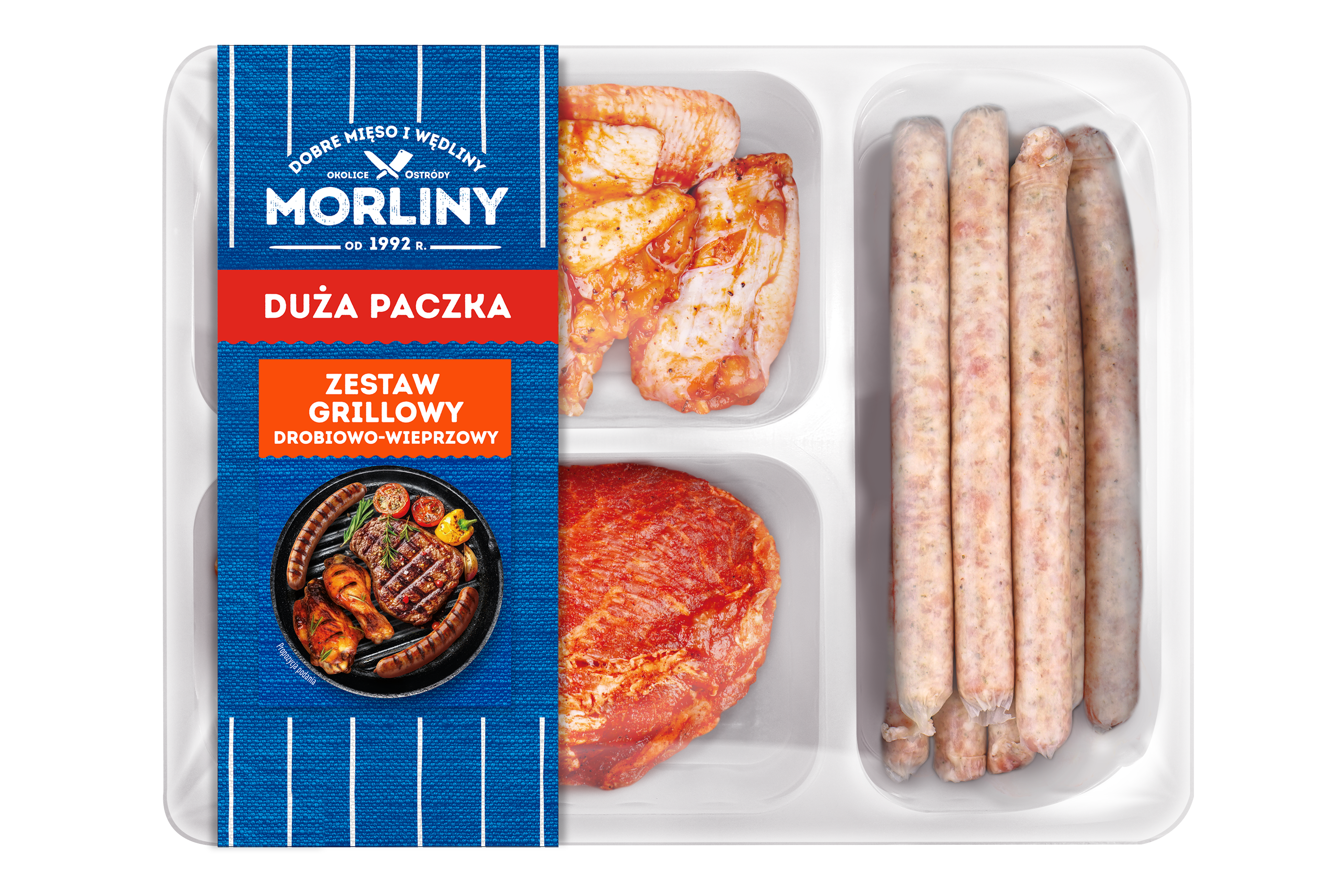 Morliny Zestaw Grillowy Drobiowo-Wieprzowy Ok. 1,5 Kg Map
