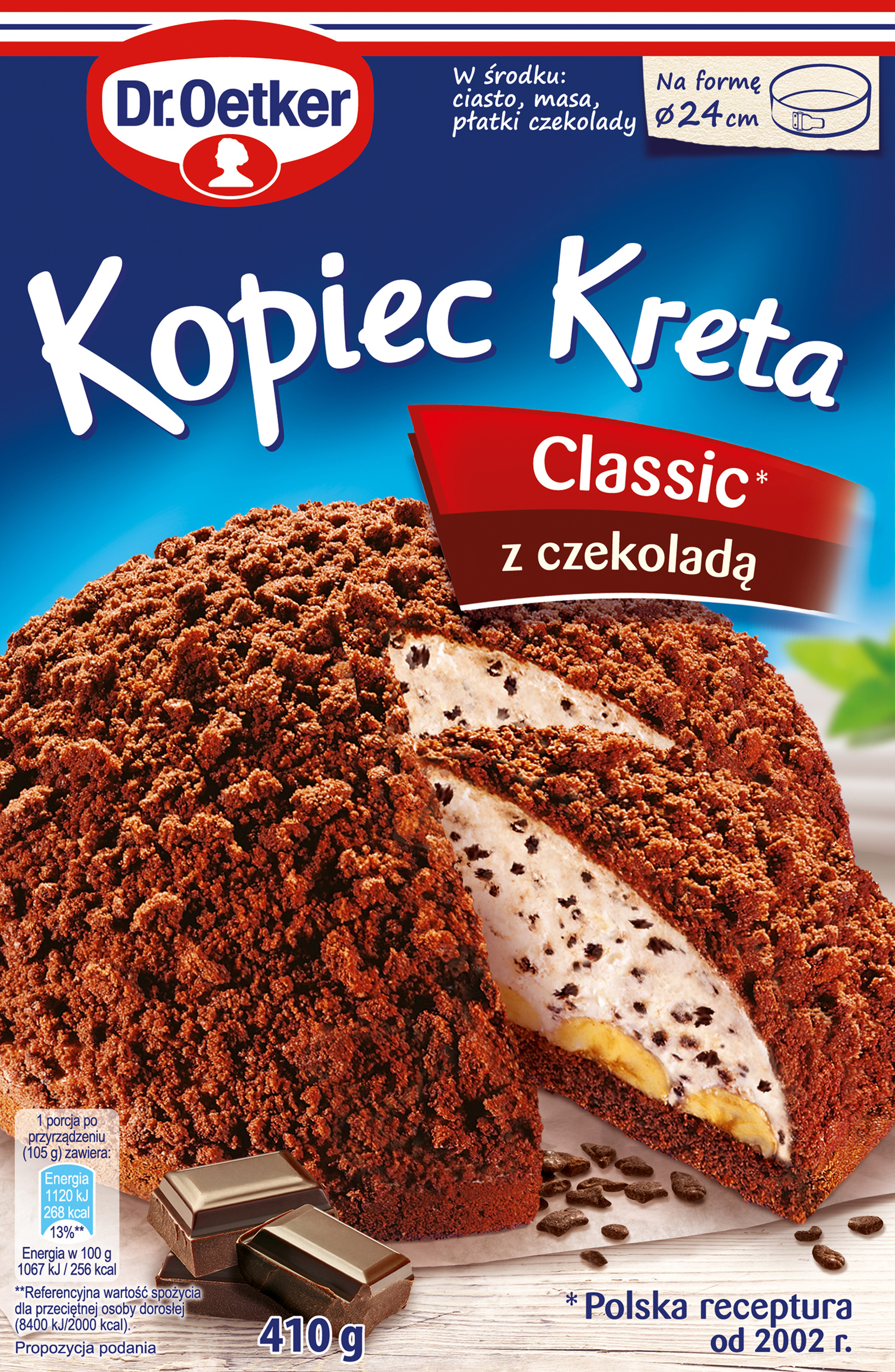 Dr. Oetker Kopiec Kreta Oryginalny Z Czekoladą Ciasto 410 G
