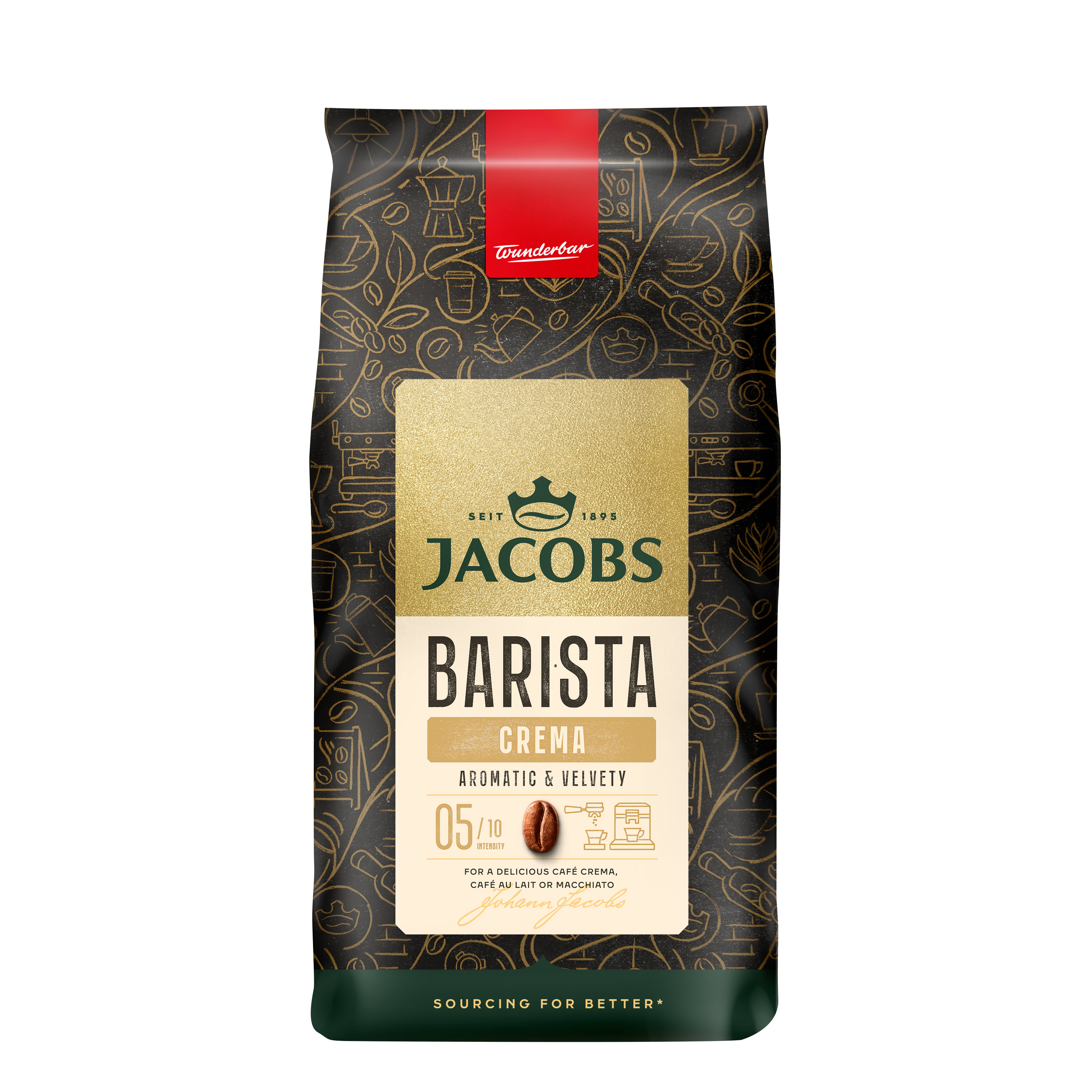 Jacobs Barista Crema Kawa Ziarnista 1 Kg