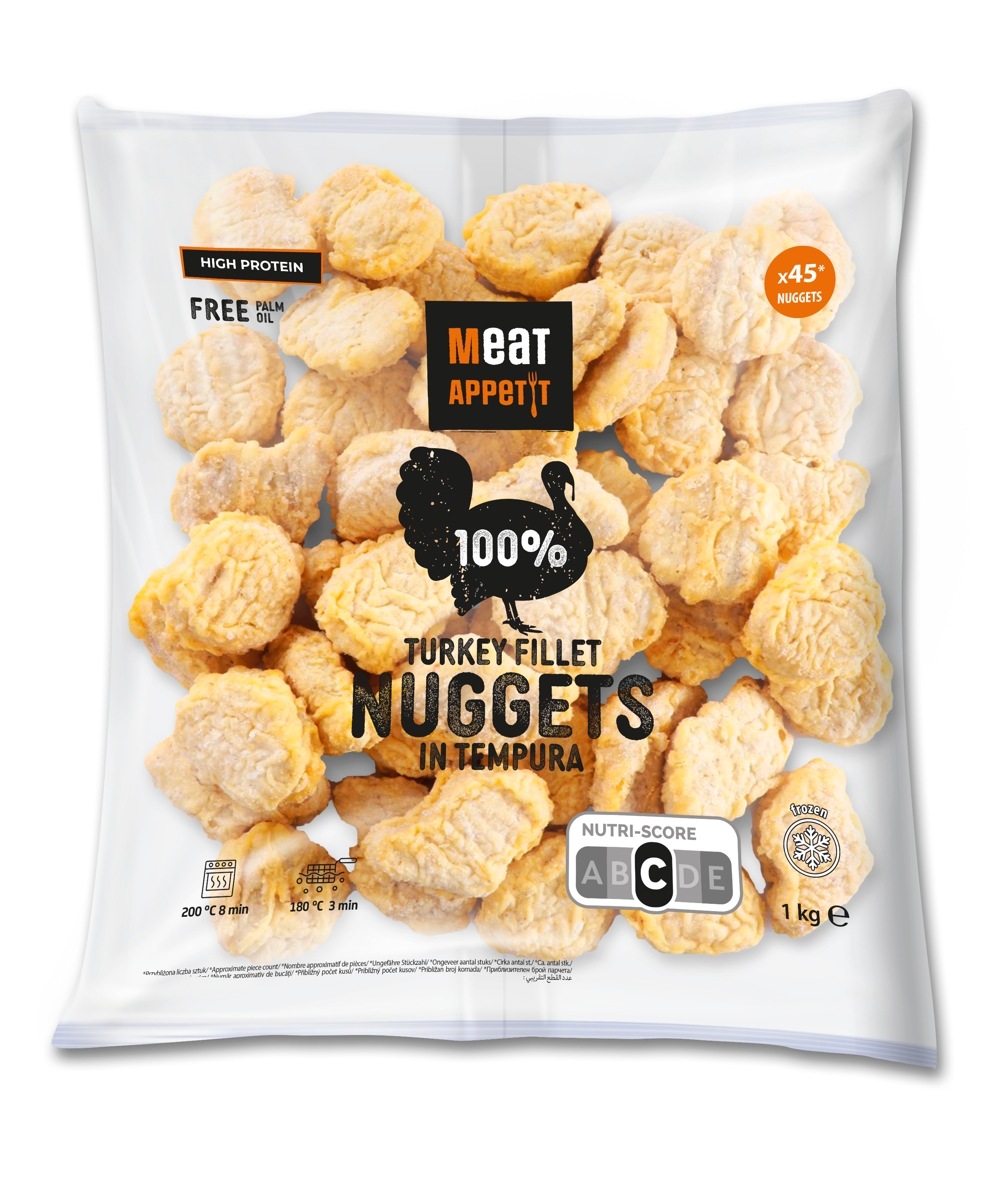 Meat Appetit, Nuggets Z Fileta Indyka W Tempurze 1Kg