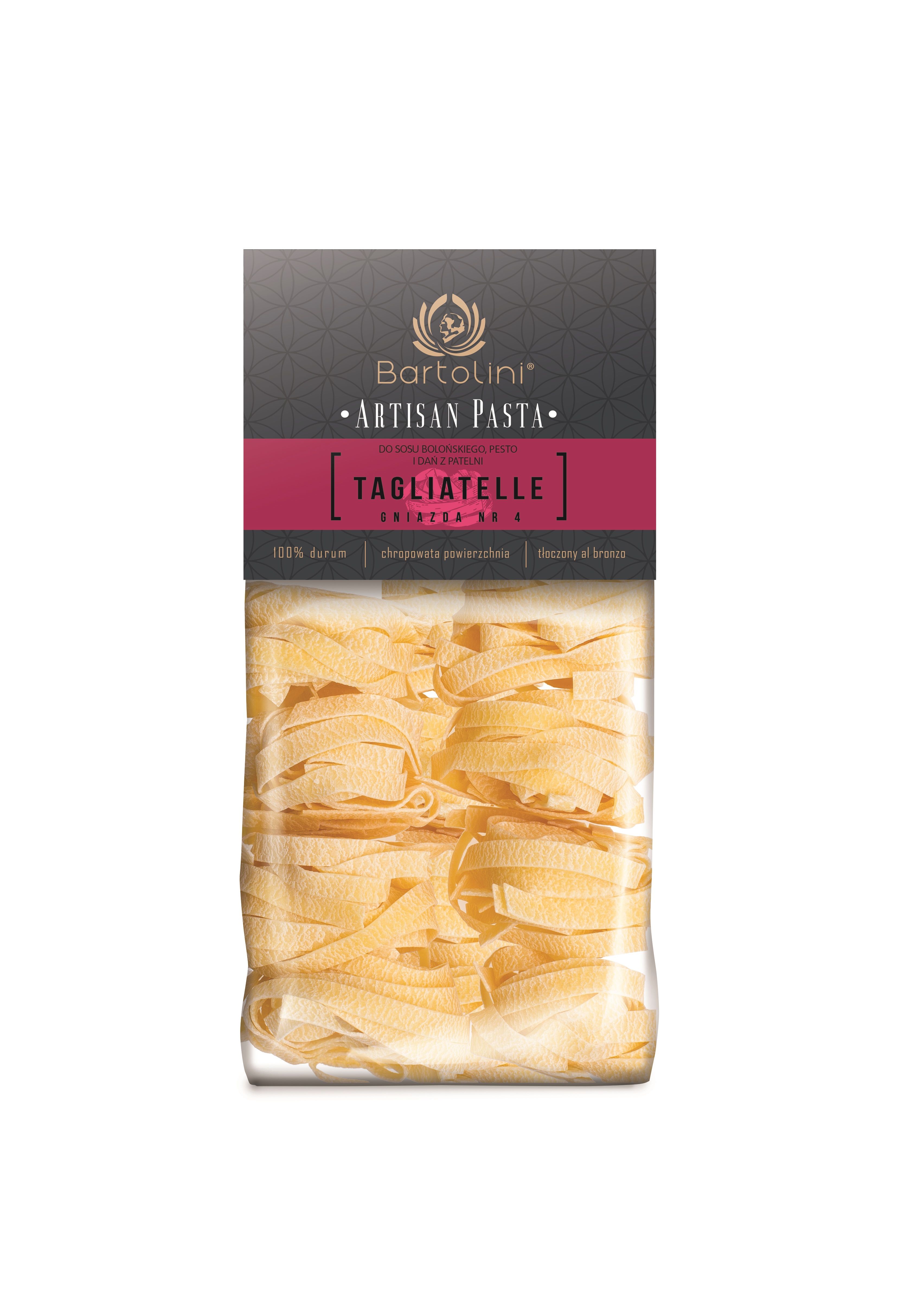Makaron Bartolini Durum 300G Gniazda Nr 4 Tagliatelle