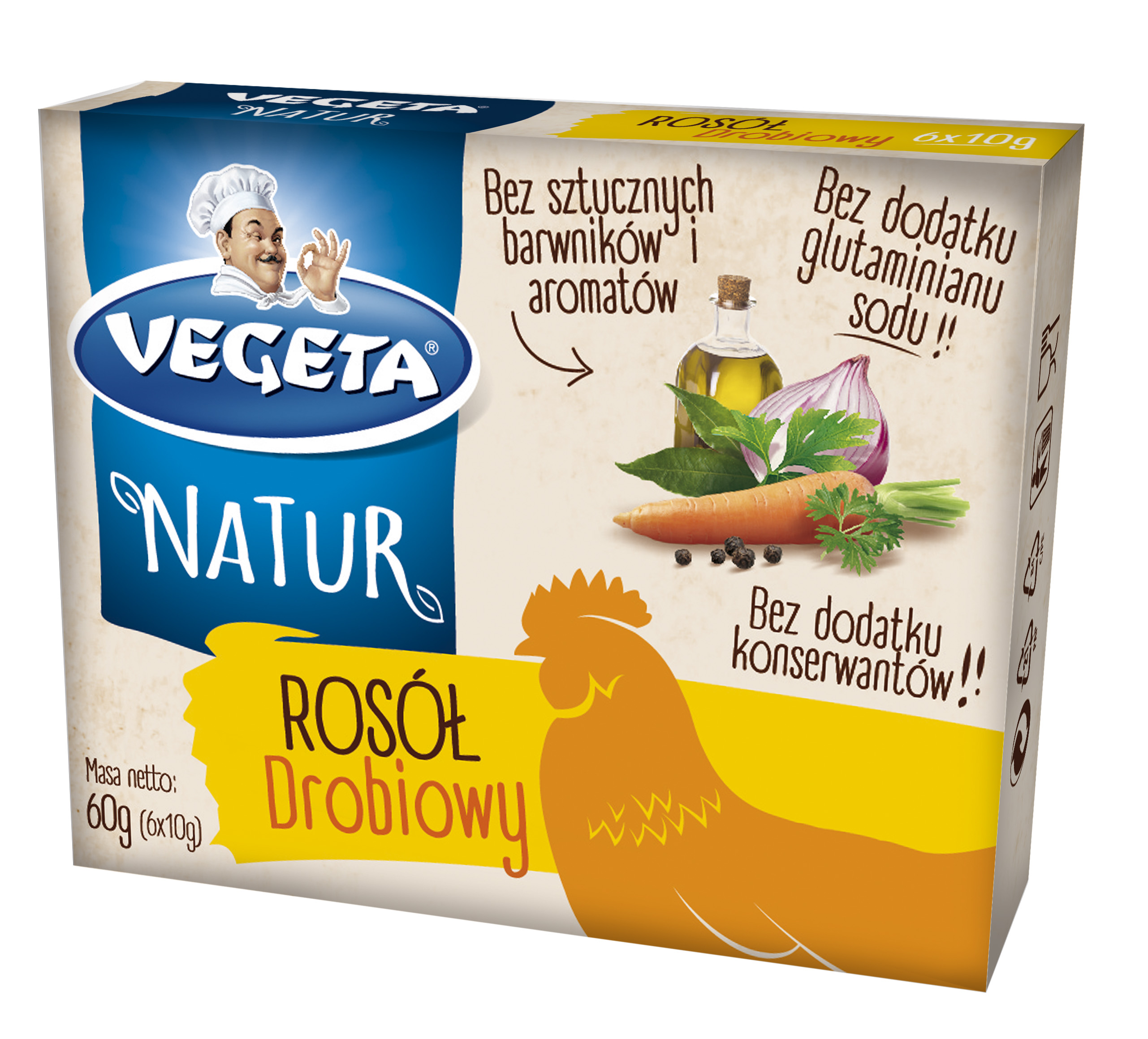Vegeta Natur Rosół Drobiowy 60G