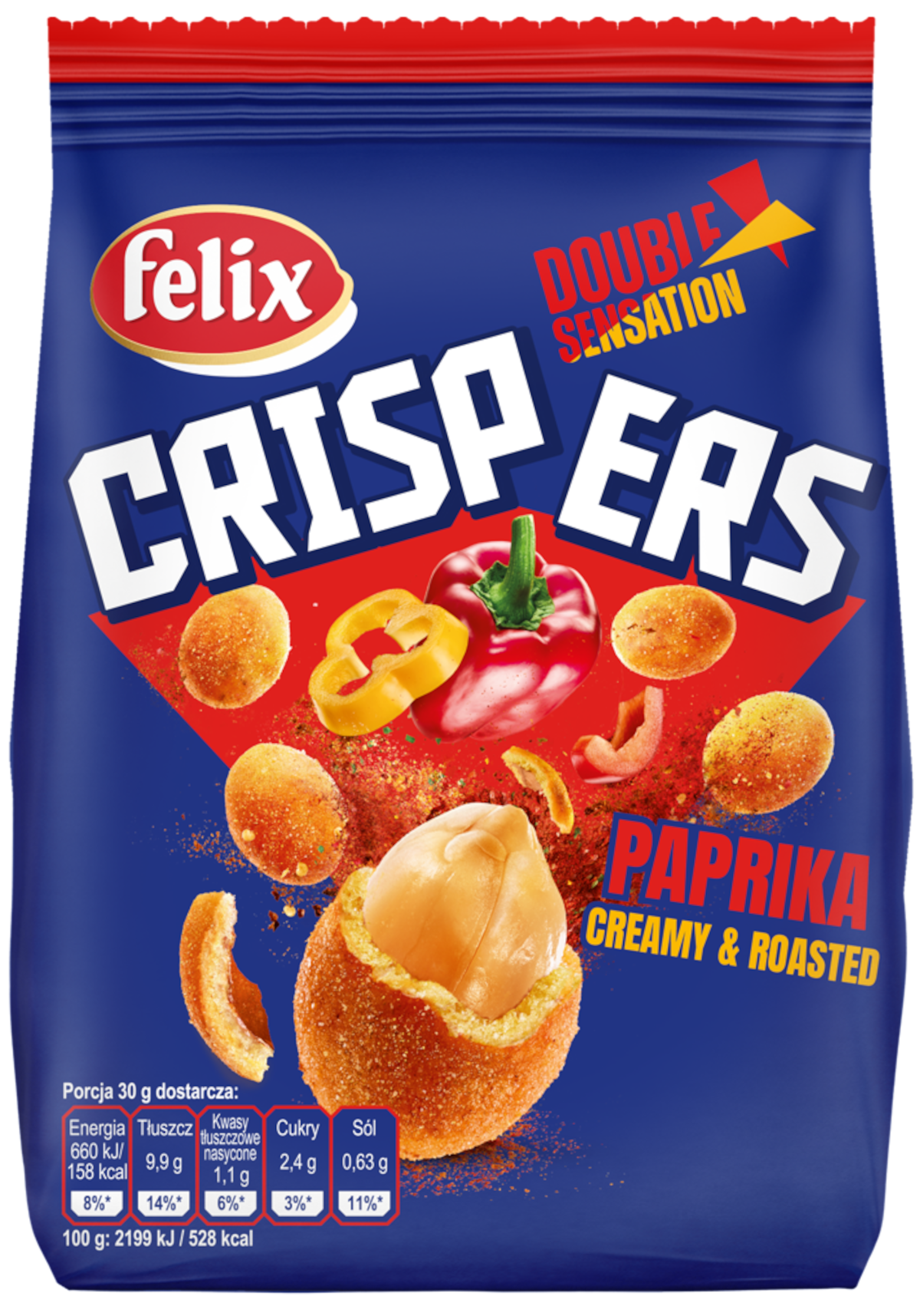 Felix Crispers Paprika Creamy & Roasted 125 G
