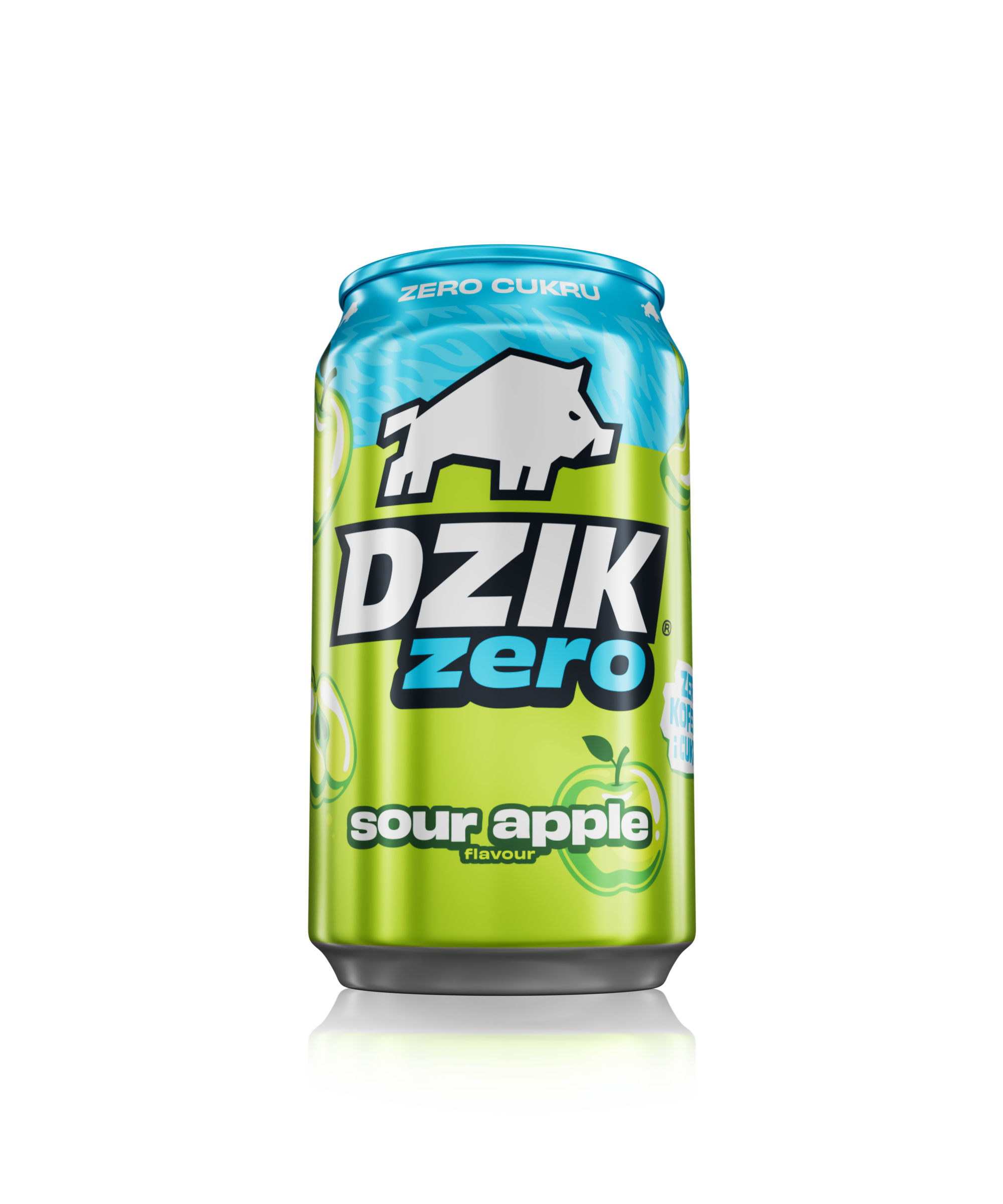Dzik Zero Sour Apple 330 Ml - Napój Gazowany