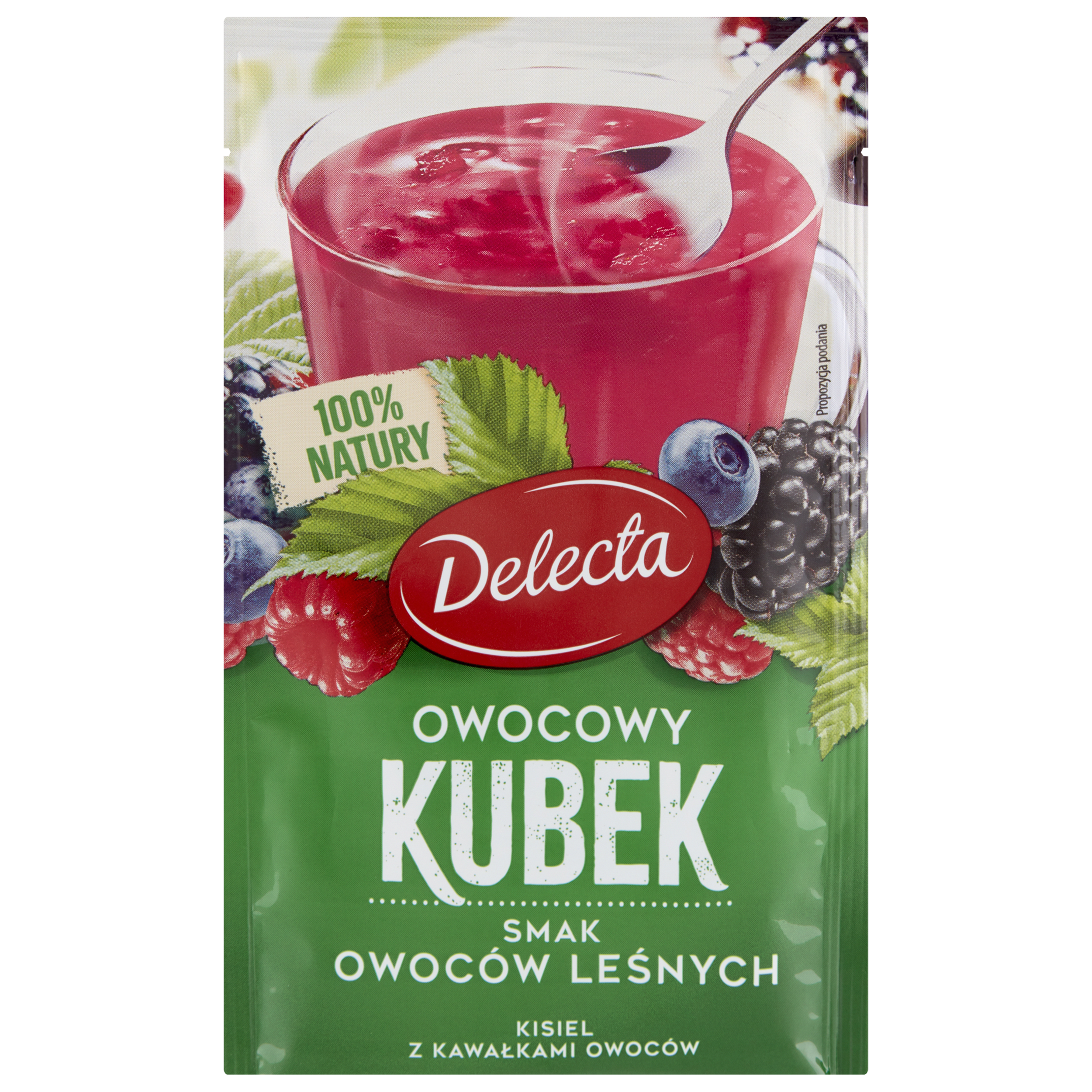 Owocowy Kubek Natura Kisiel O Smaku Owoców Leśnych Z Kaw. Owoców 30G Delecta