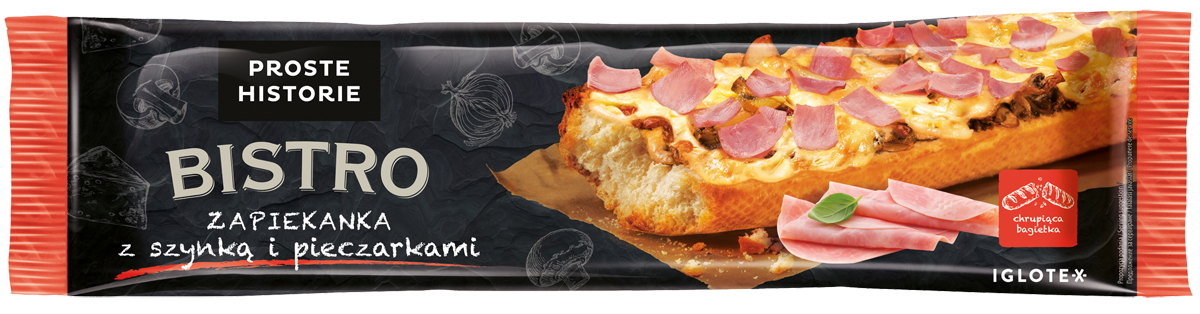 Proste Historie Bistro -Zapiekanka Z Szynką I Pieczarkami 200 G