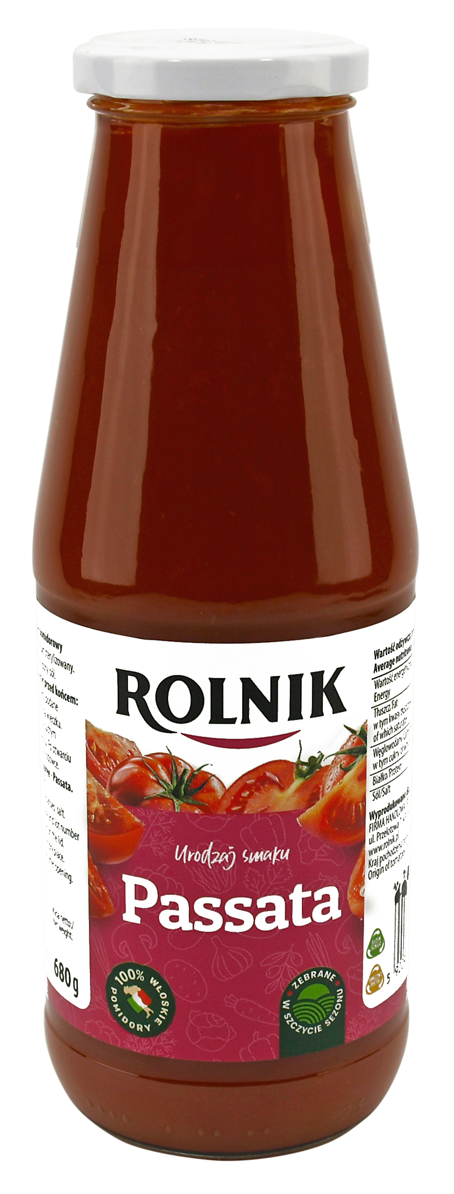 Rolnik Passata Sos Pomidorowy 680 G