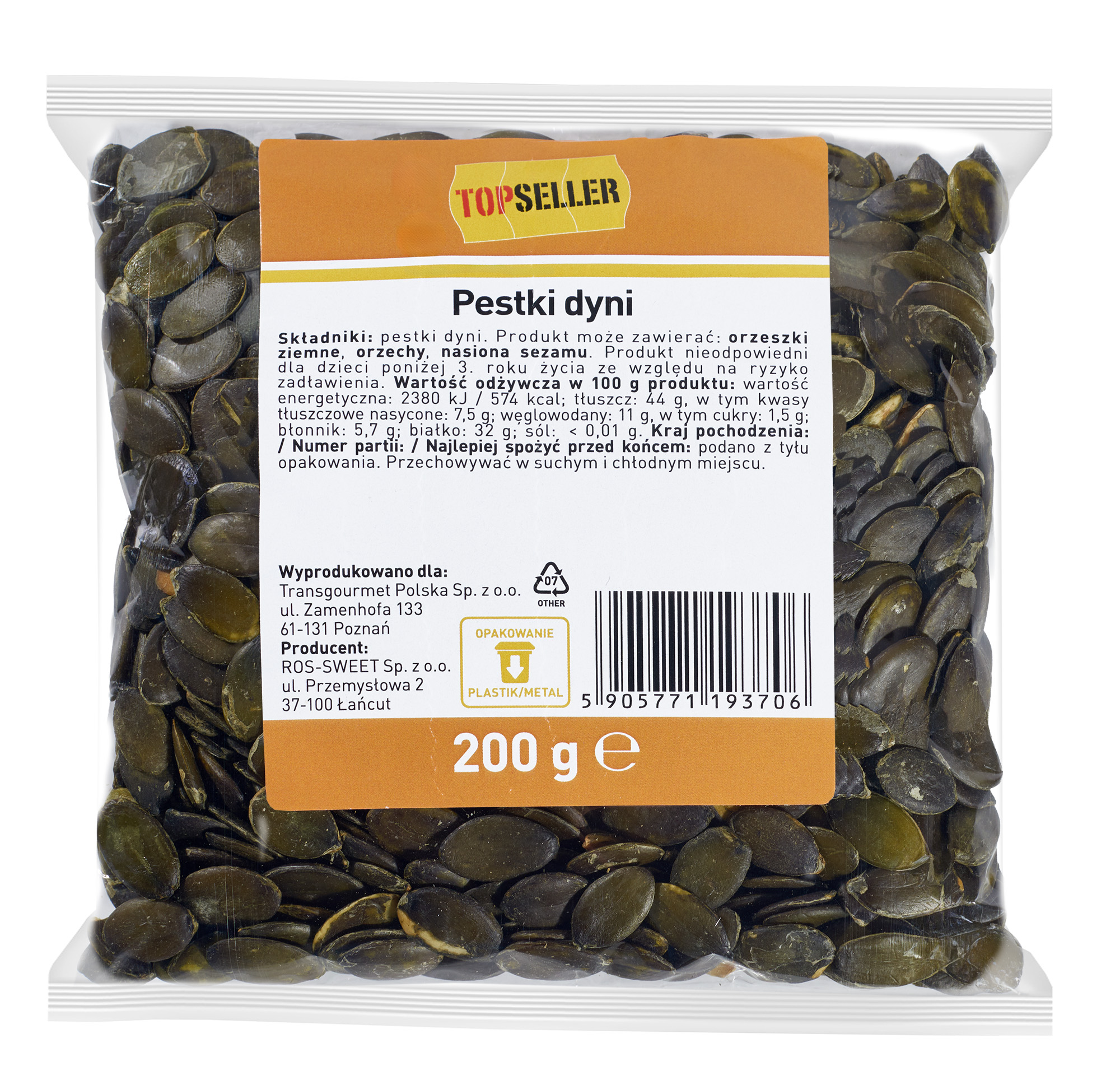 Topseller Pestki Dyni 200G