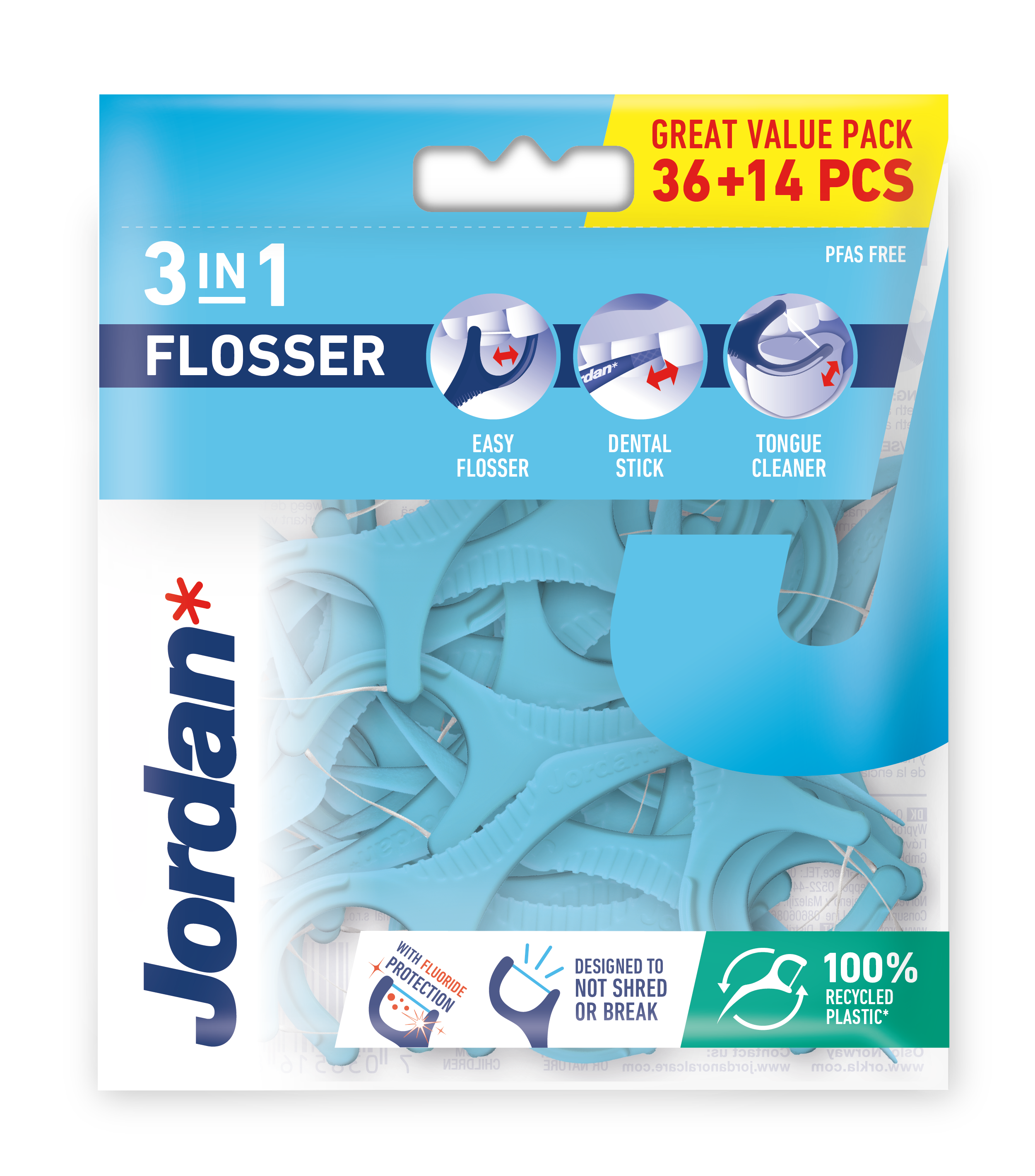 Jordan Flosser 3W1 36 Szt. + 14