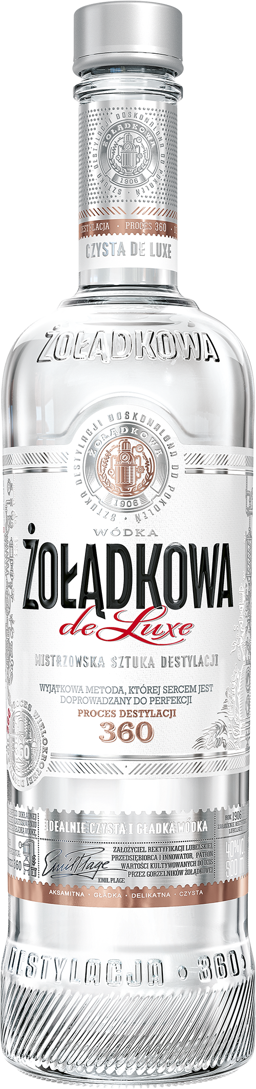 Wódka Żołądkowa Czysta De Luxe 40% 500Ml