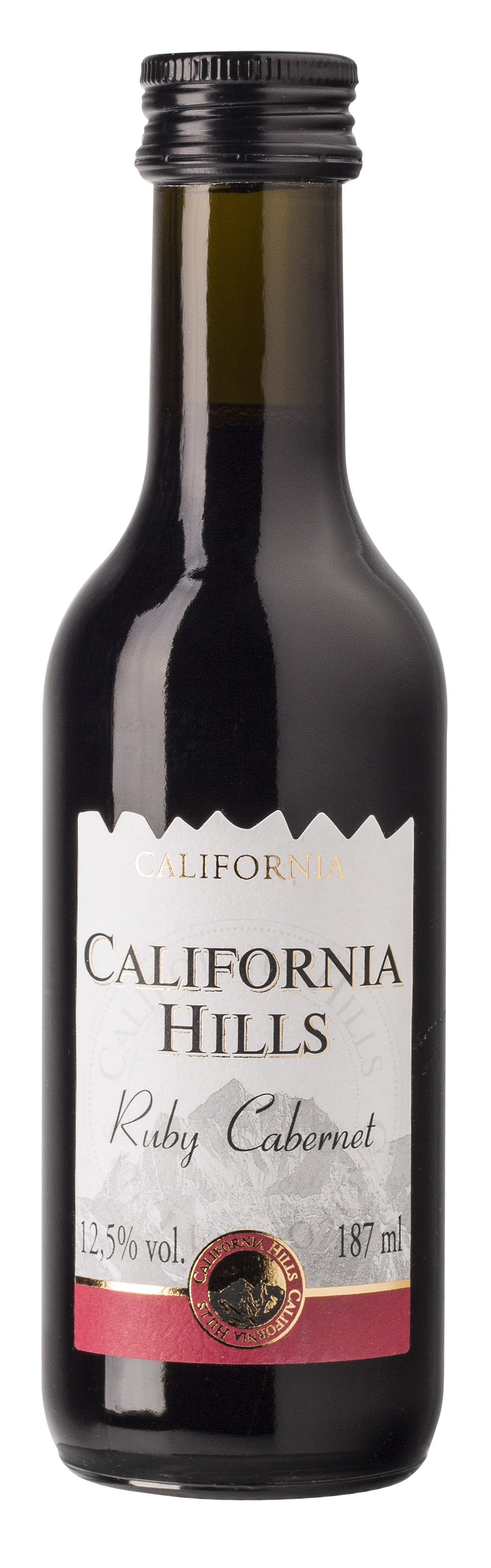 Wino California Hills Ruby Cabernet Czerwone, Półwytrawne 187 Ml