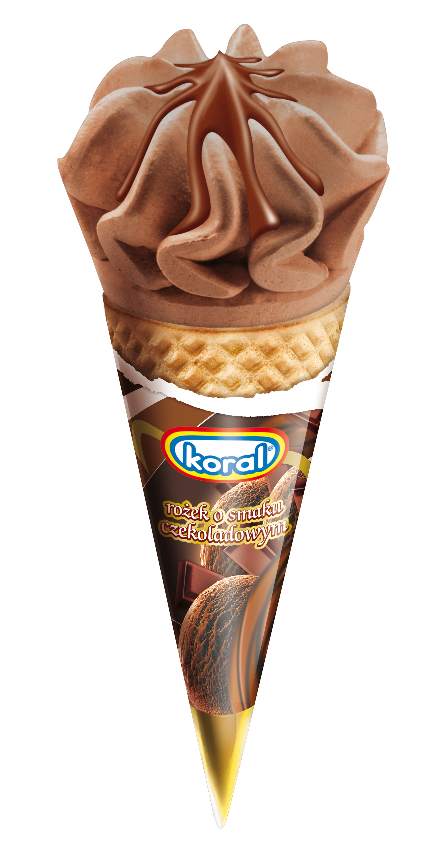 Koral Rożek Lody O Smaku Czekoladowym 110 Ml