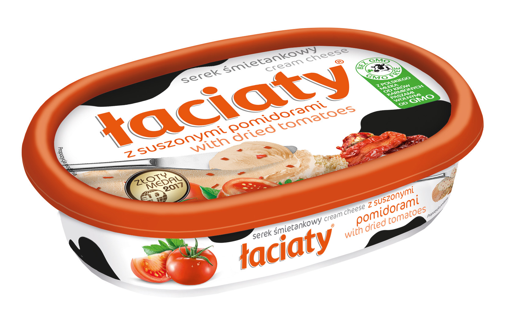 Serek Łaciaty Śmietankowy Z Suszonymi Pomidorami 135G Kubek