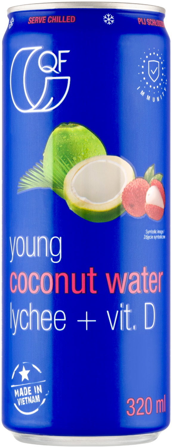 Kaucja Quality Food Woda Kokosowa Z Liczi 320Ml