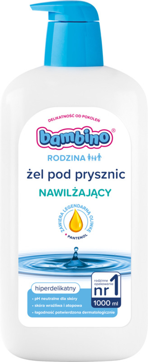 Bambino Rodzina Żel Pod Prysznic Nawilżający 1000 Ml