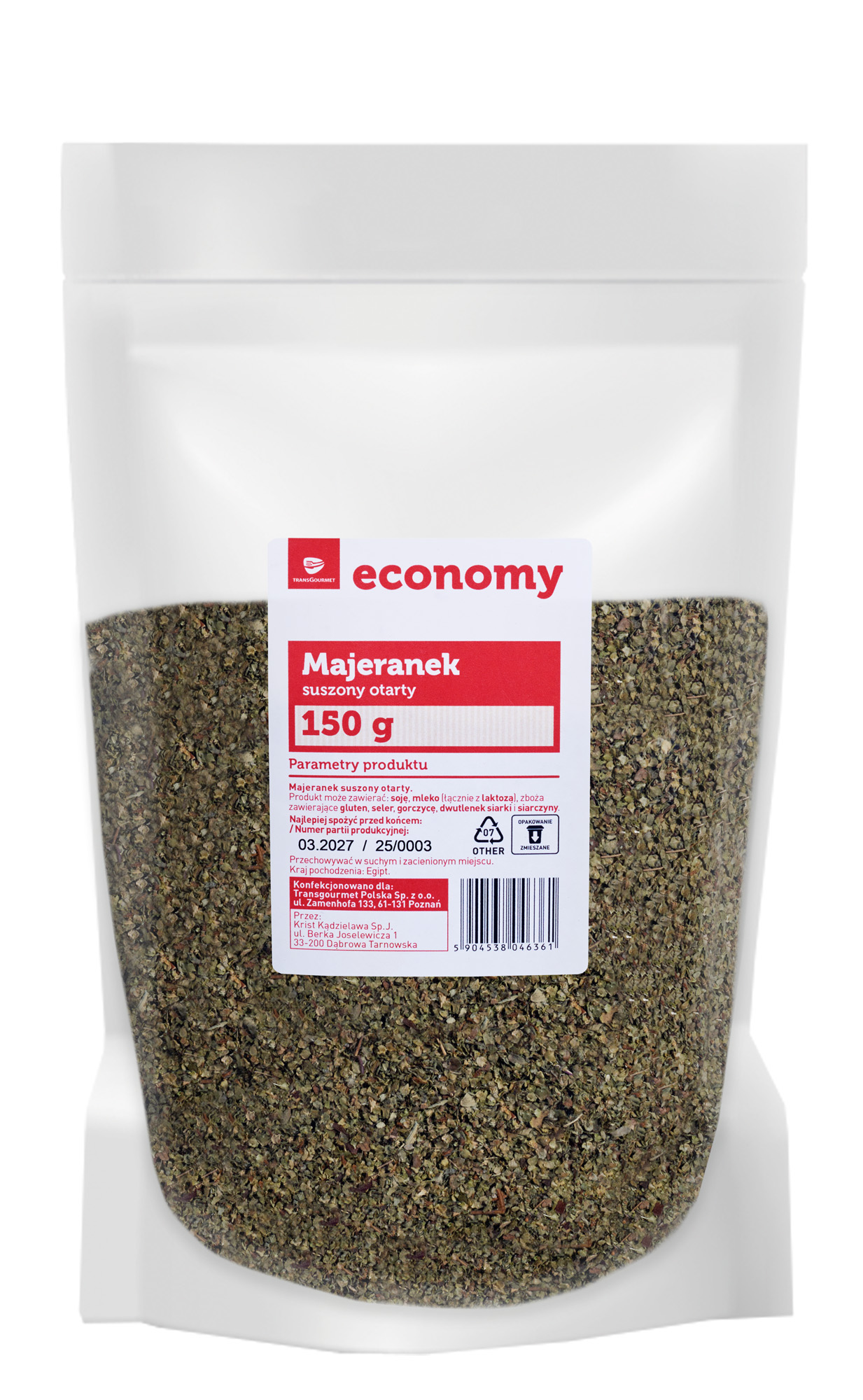 Tge Majeranek Suszony Otarty 150G