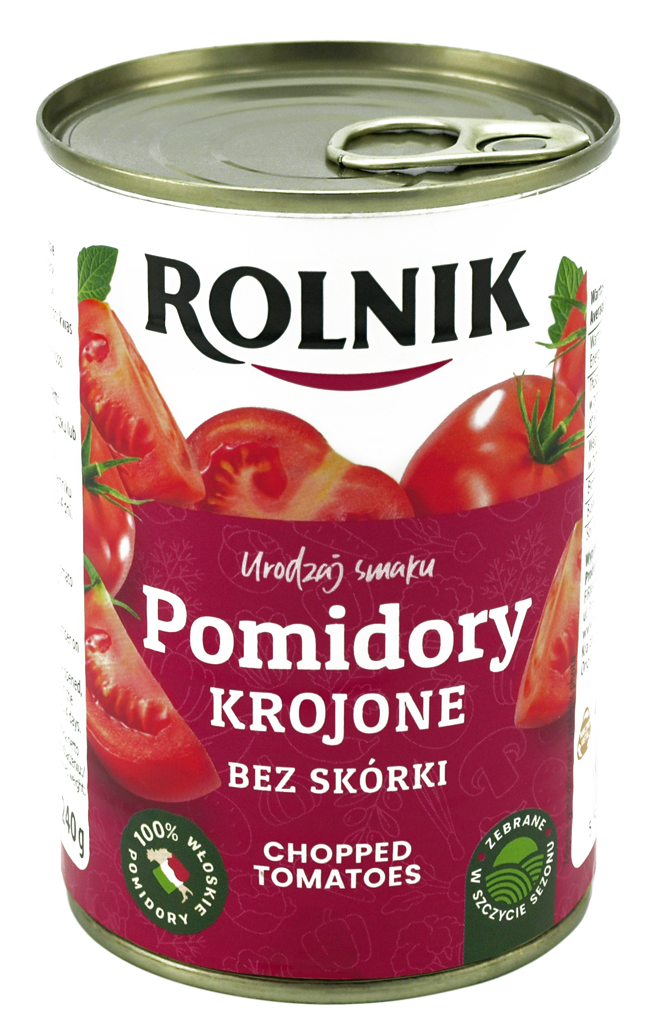 Pomidory Krojone W Sosie Własnym 425 Ml Rolnik