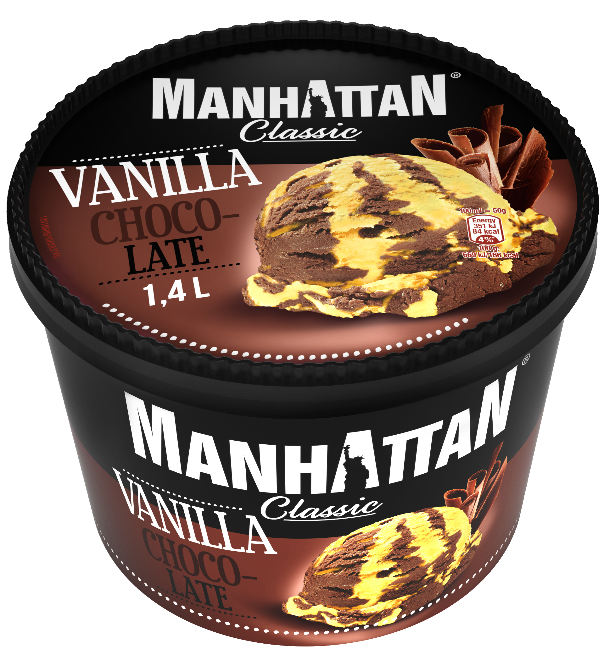 Manhattan Classic Lody Waniliowo-Czekoladowe 1,4 L