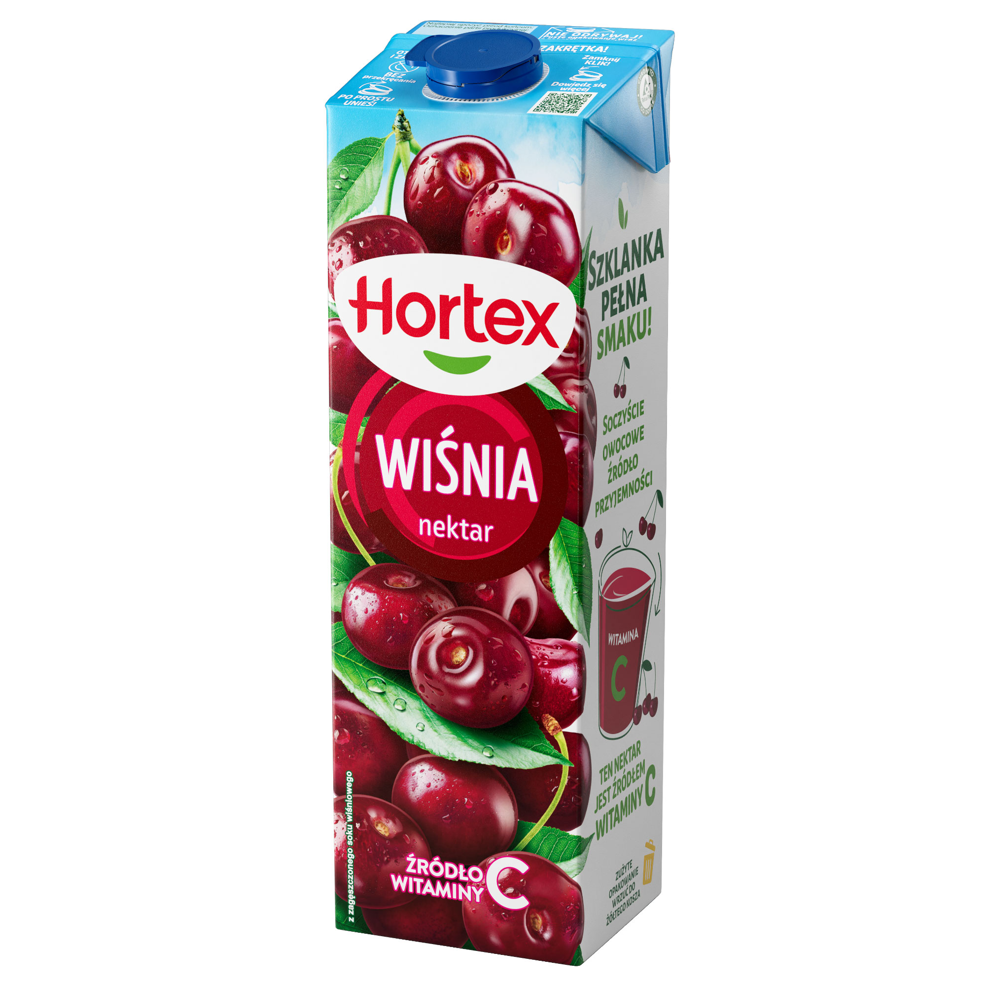 Hortex Wiśnia Nektar Karton 1 L