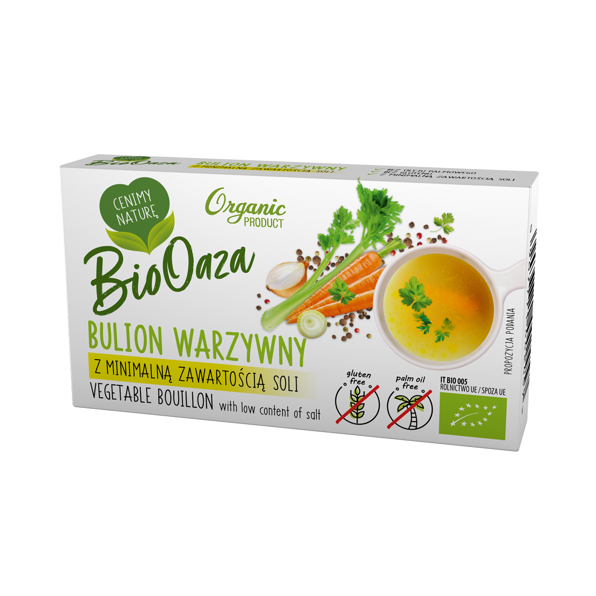 Bulion Warzywny Z Minimalną Zawartością Soli Biooaza 60G