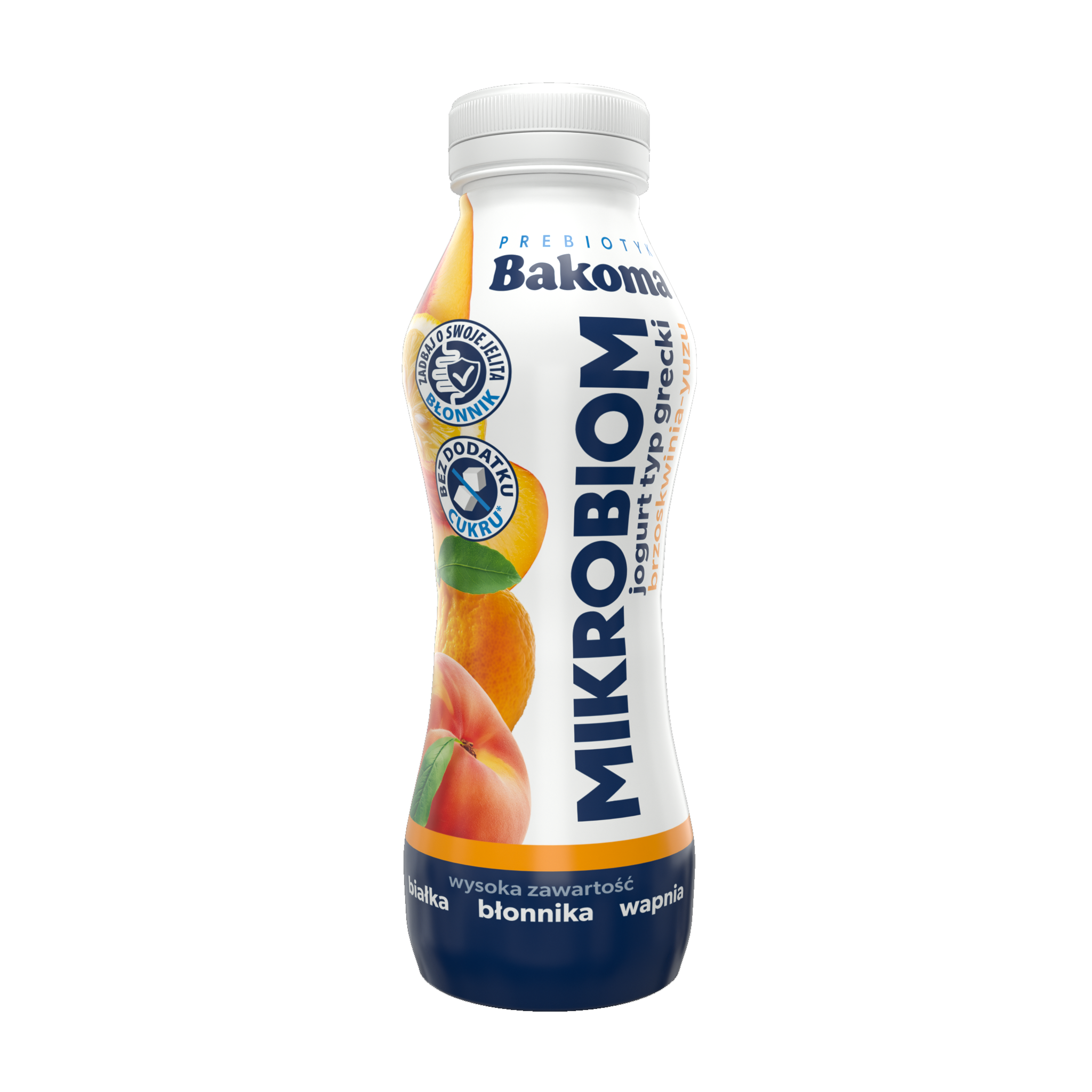 Bakoma Mikrobiom Jogurt Typ Grecki Brzoskwinia – Yuzu 300G