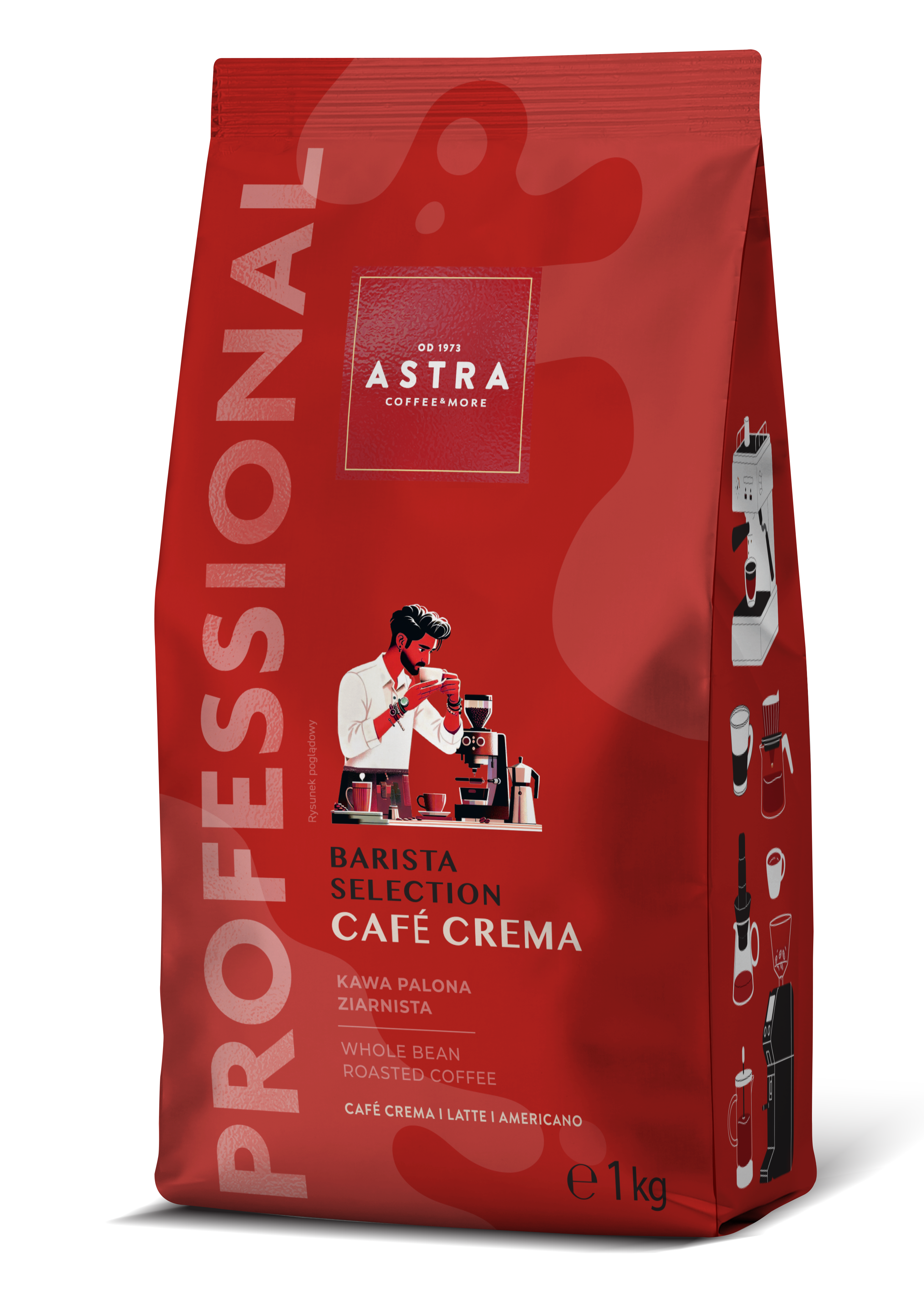 Astra Kawa Professional Crema 1Kg Ziarnista
