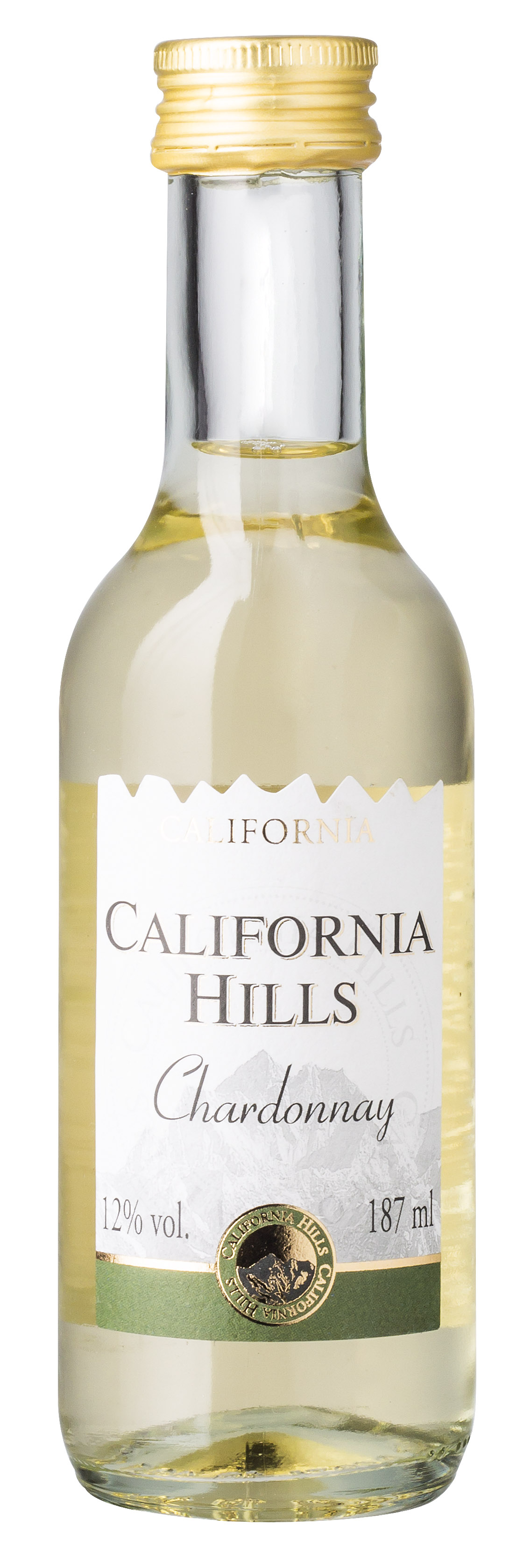 California Hills Chardonnay Wino Białe, Półwytrawne 187 Ml