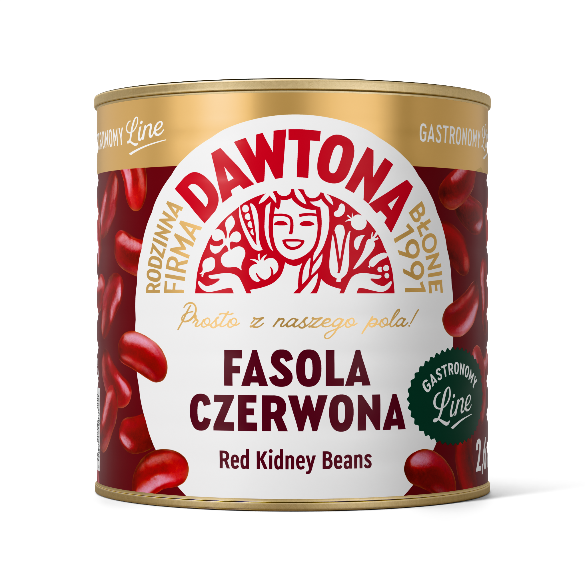 Fasola Czerwona Konserwowa 2600G Dawtona