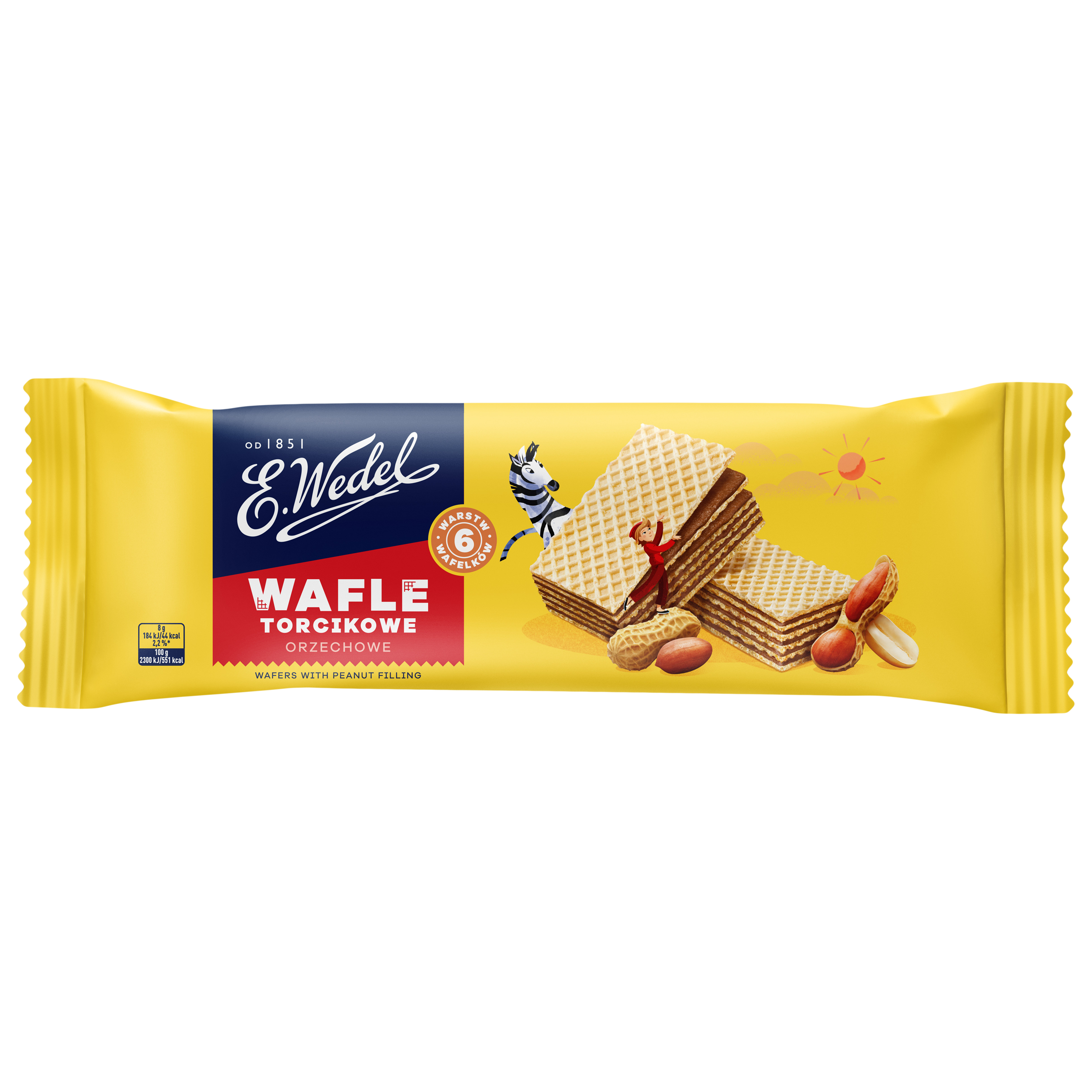 E. Wedel Wafle Torcikowe Orzechowe 160G